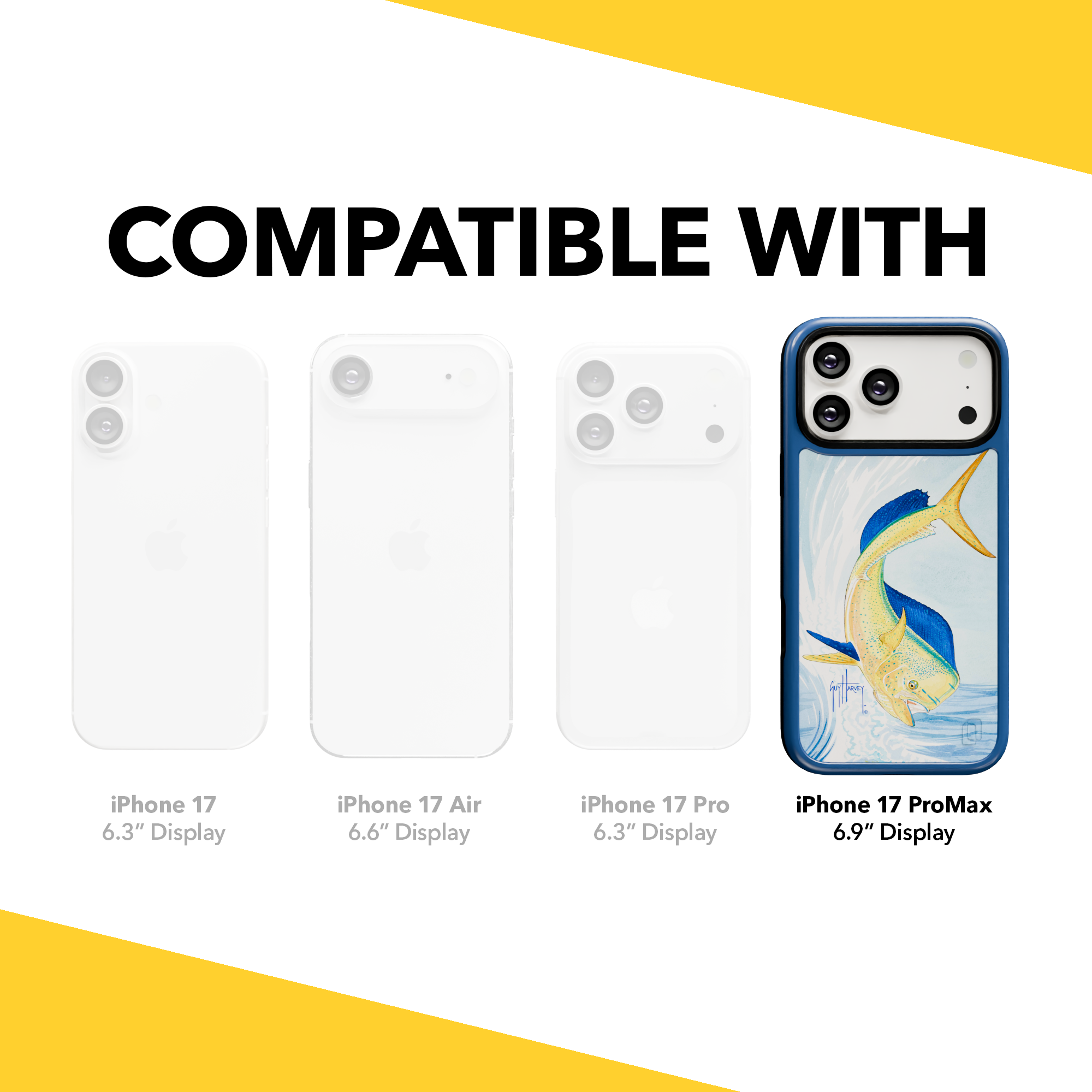 Guy Harvey Collection - Mahi for iPhone 17 Series Mahi / iPhone 17 Pro Max / Blue