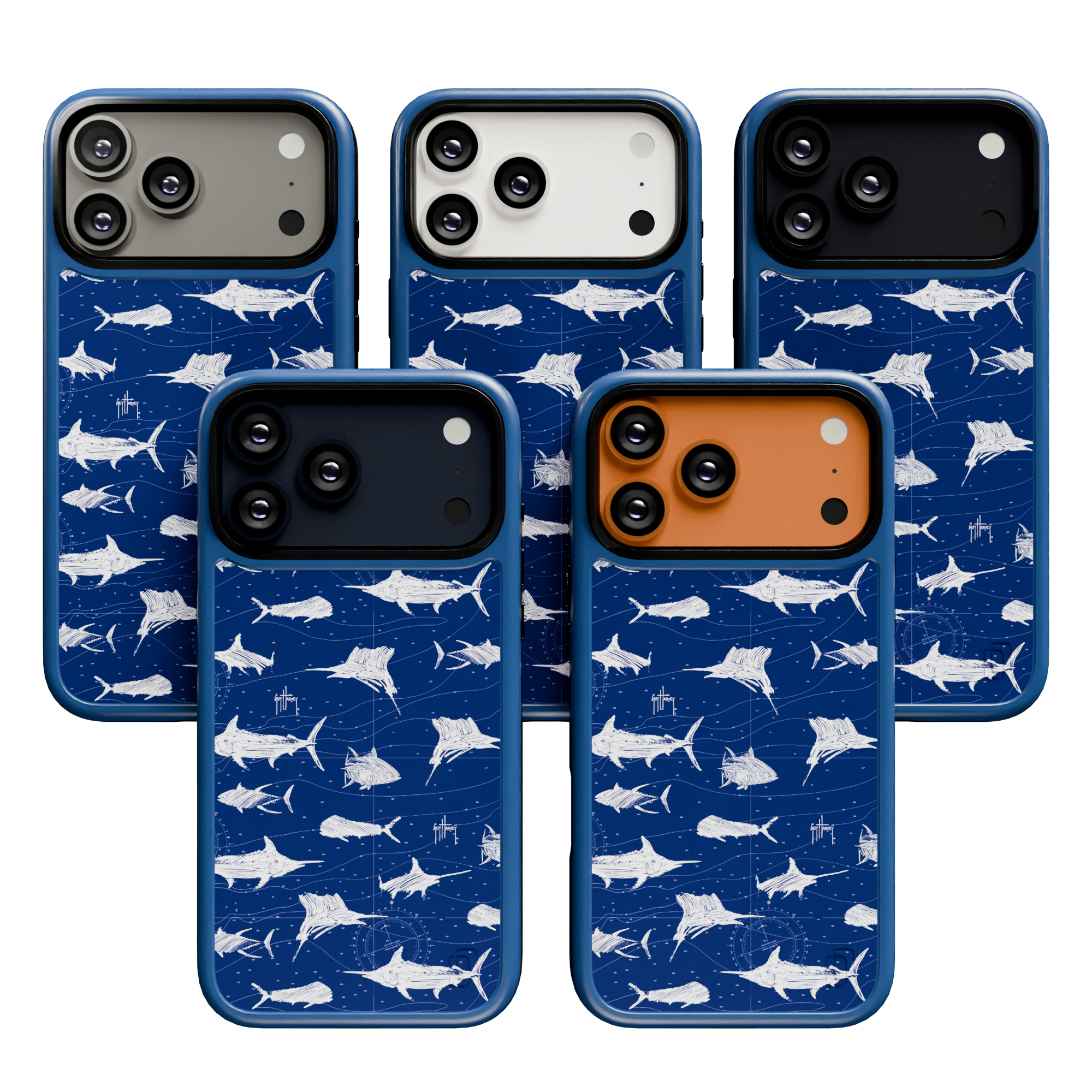 Guy Harvey Collection - Scribble for iPhone 17 Series Scribbler / iPhone 17 Pro Max / Blue