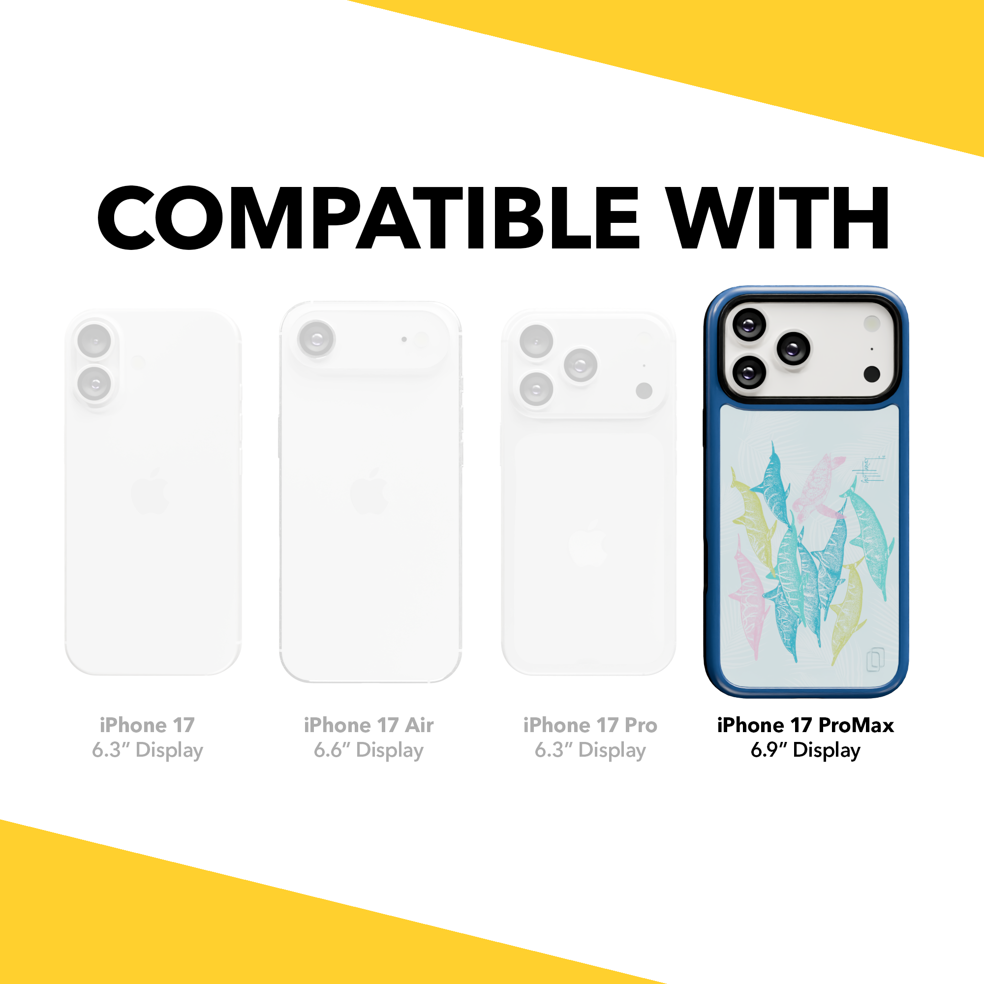 Guy Harvey Collection - Turtle And Dolphins for iPhone 17 Series Turtle and Dolphins / iPhone 17 Pro Max / Blue