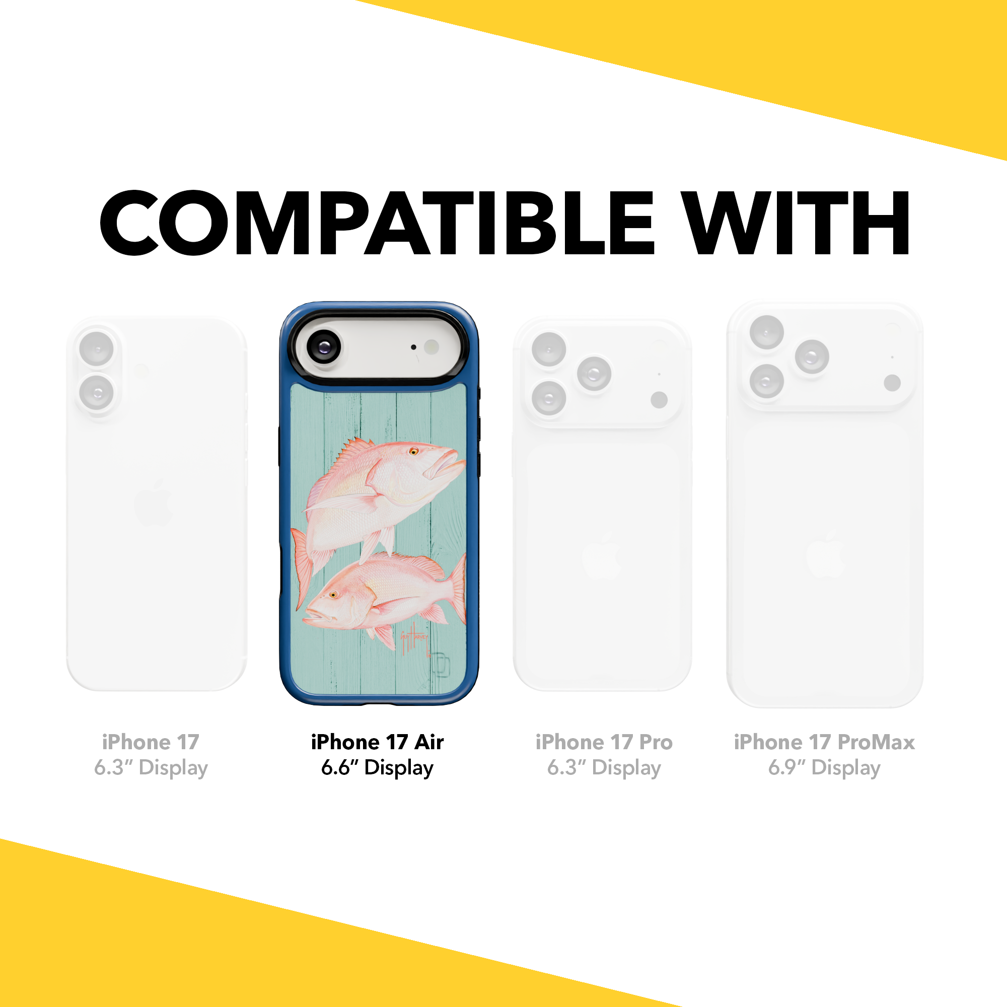 Guy Harvey Collection - Double Snapper for iPhone 17 Series Snapper / iPhone Air / Blue