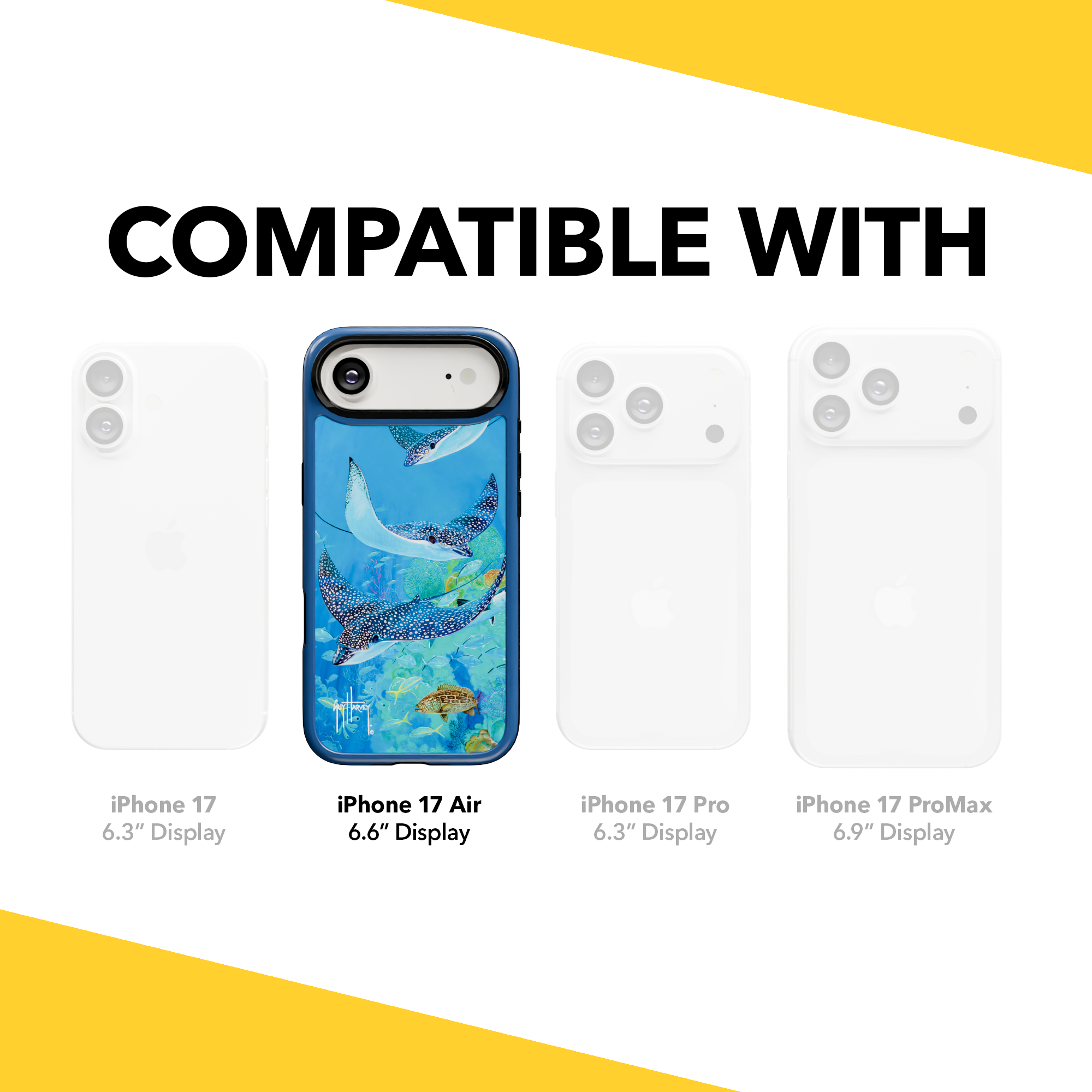 Guy Harvey Collection - Rays And Reefs for iPhone 17 Series Rays and Reefs / iPhone Air / Blue