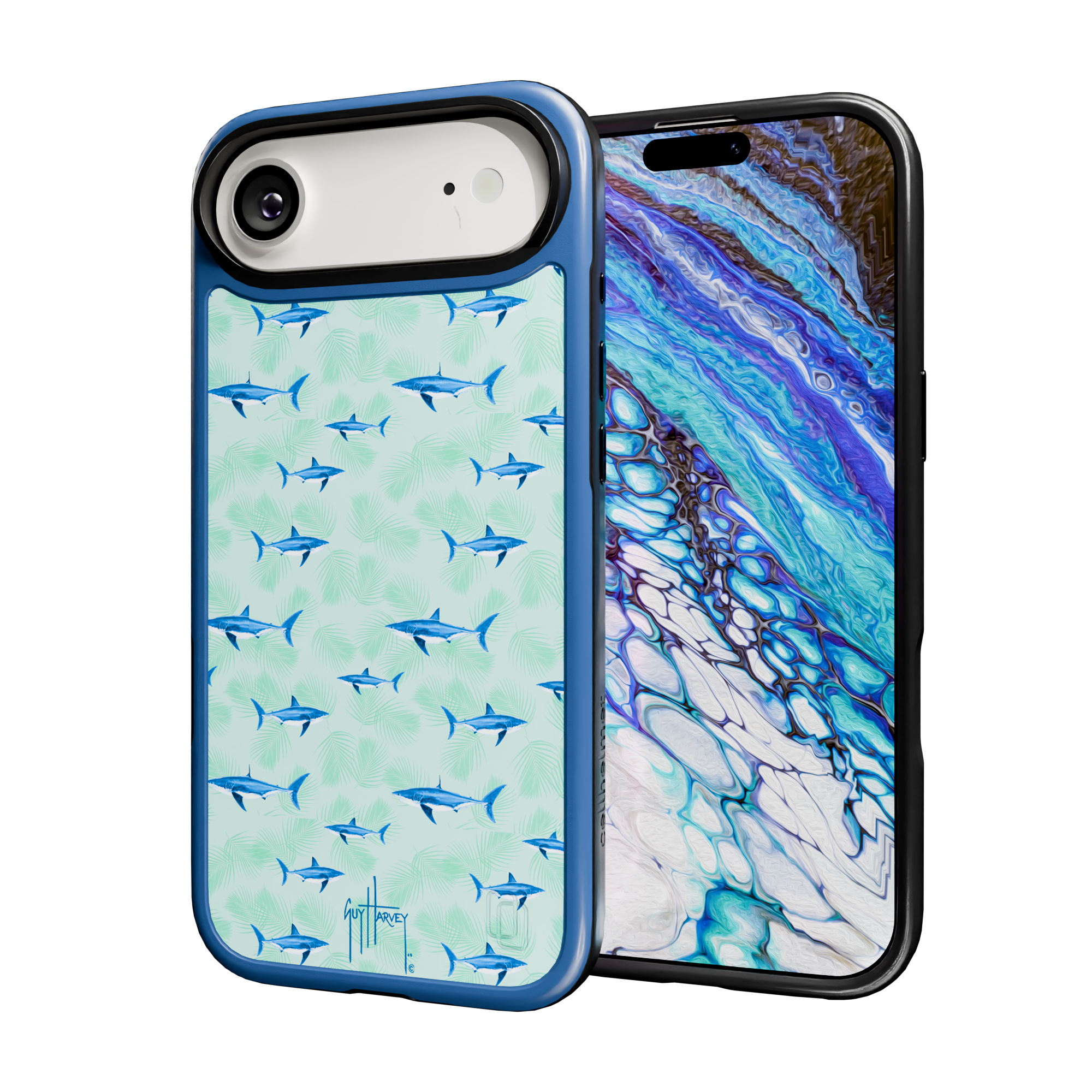 Guy Harvey Collection - Shark Palm for iPhone 17 Series Shark Palm / iPhone Air / Blue