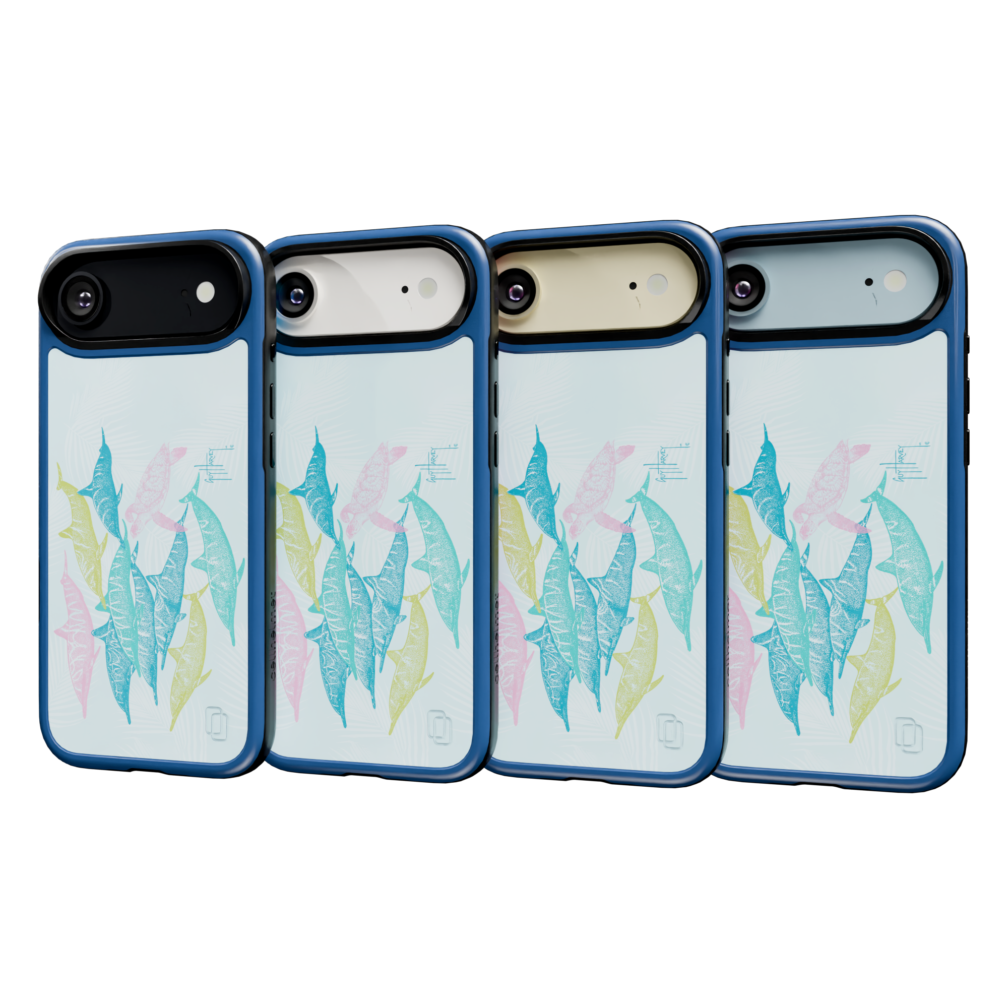 Guy Harvey Collection - Turtle And Dolphins for iPhone 17 Series Turtle and Dolphins / iPhone Air / Blue