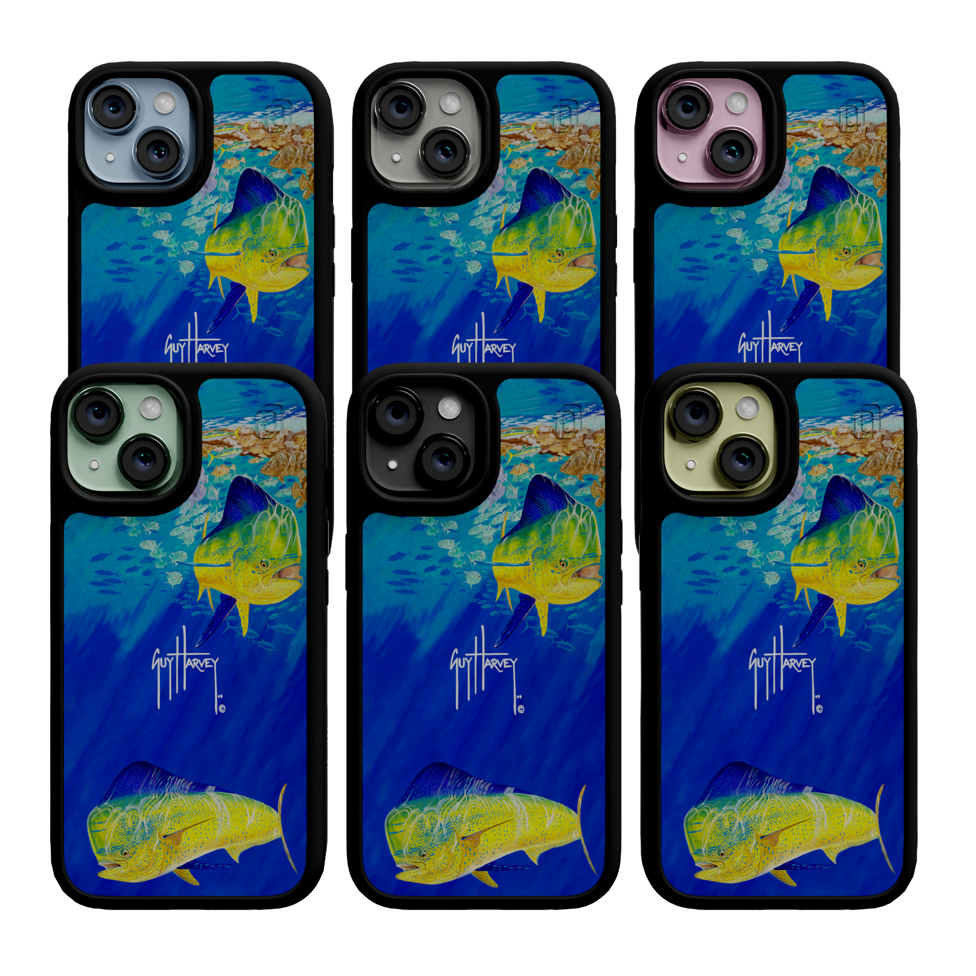iPhone 15 Plus | Protective MagSafe ® | Guy Harvey Originals - Break Away Mahi Mahi