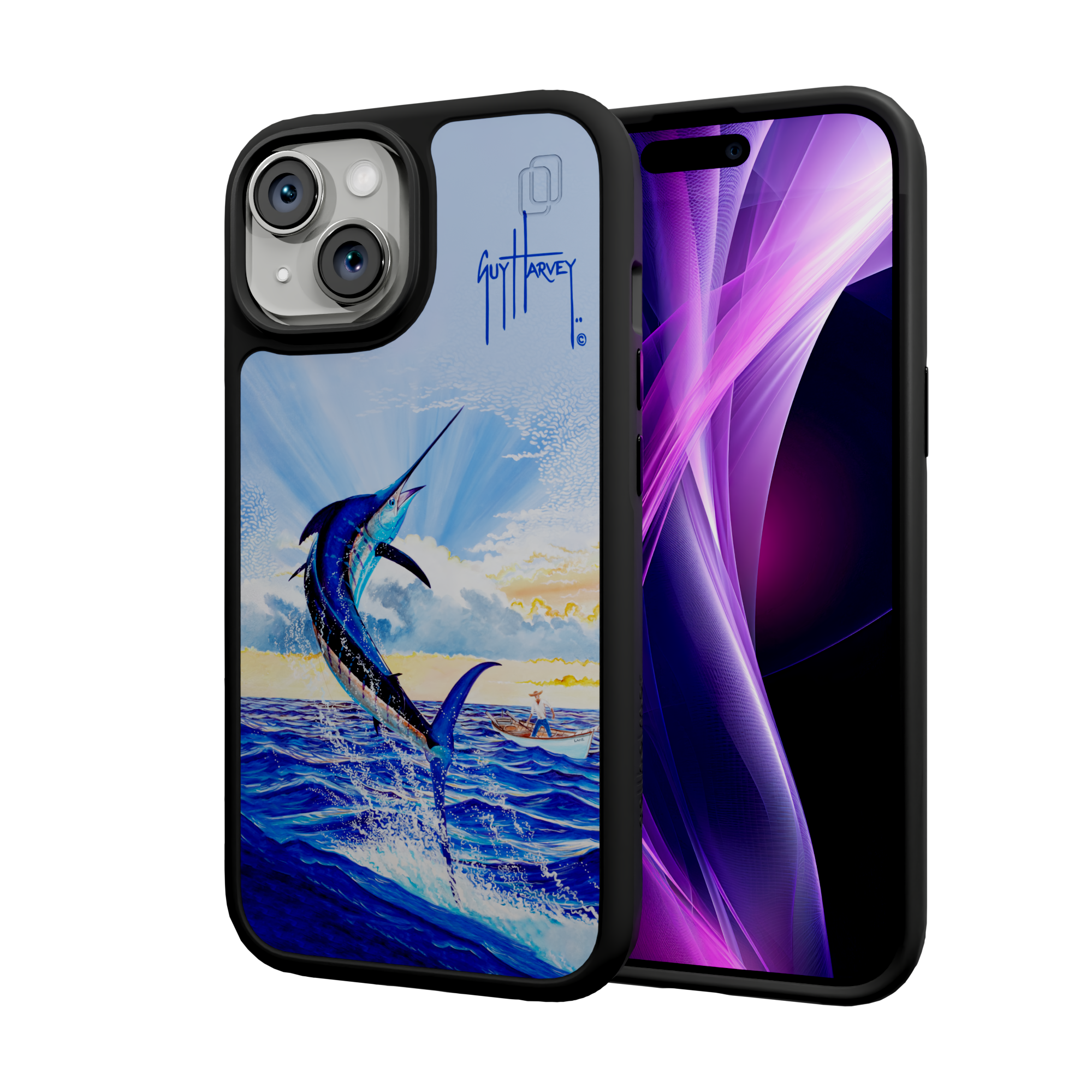 Guy Harvey Fortitude Series for Apple iPhone 15 - Dreams Come True Onyx Black