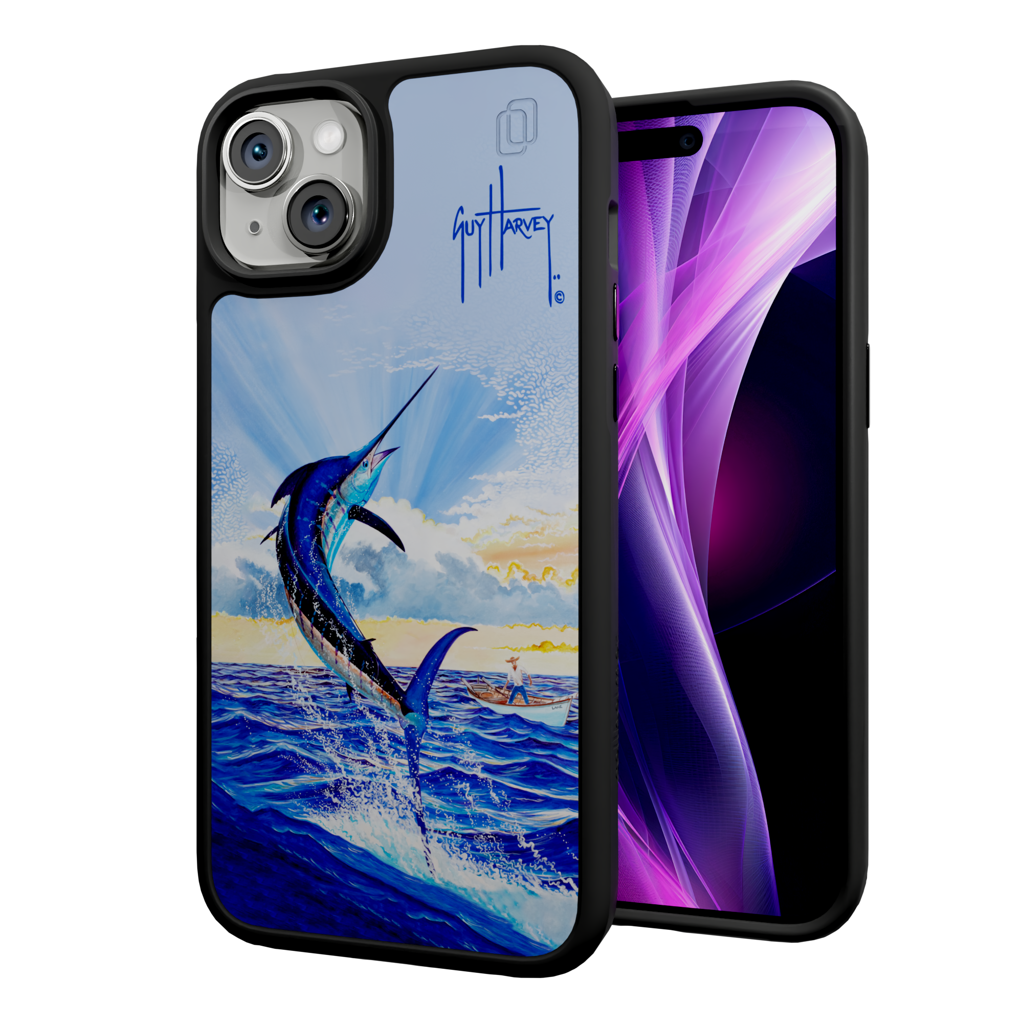 Guy Harvey Fortitude Series for Apple iPhone 15 Plus - Dreams Come True Onyx Black
