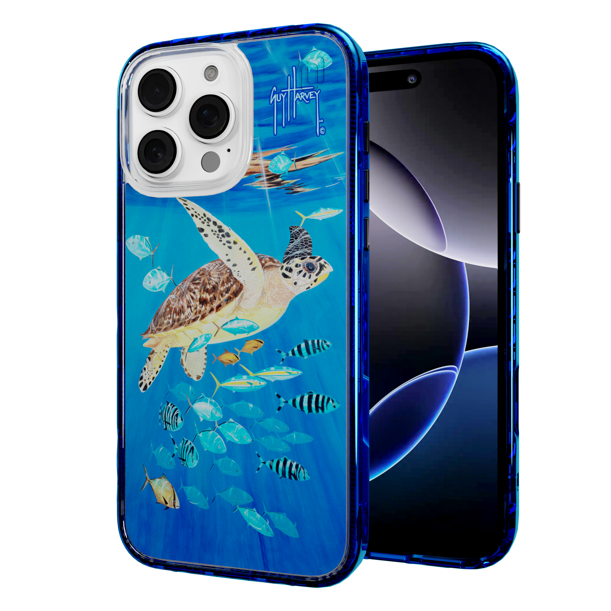 iPhone 16 Series | MagSafe ® | Guy Harvey Originals - Platas Hawksbill iPhone 16 Pro Max / Bermuda Blue