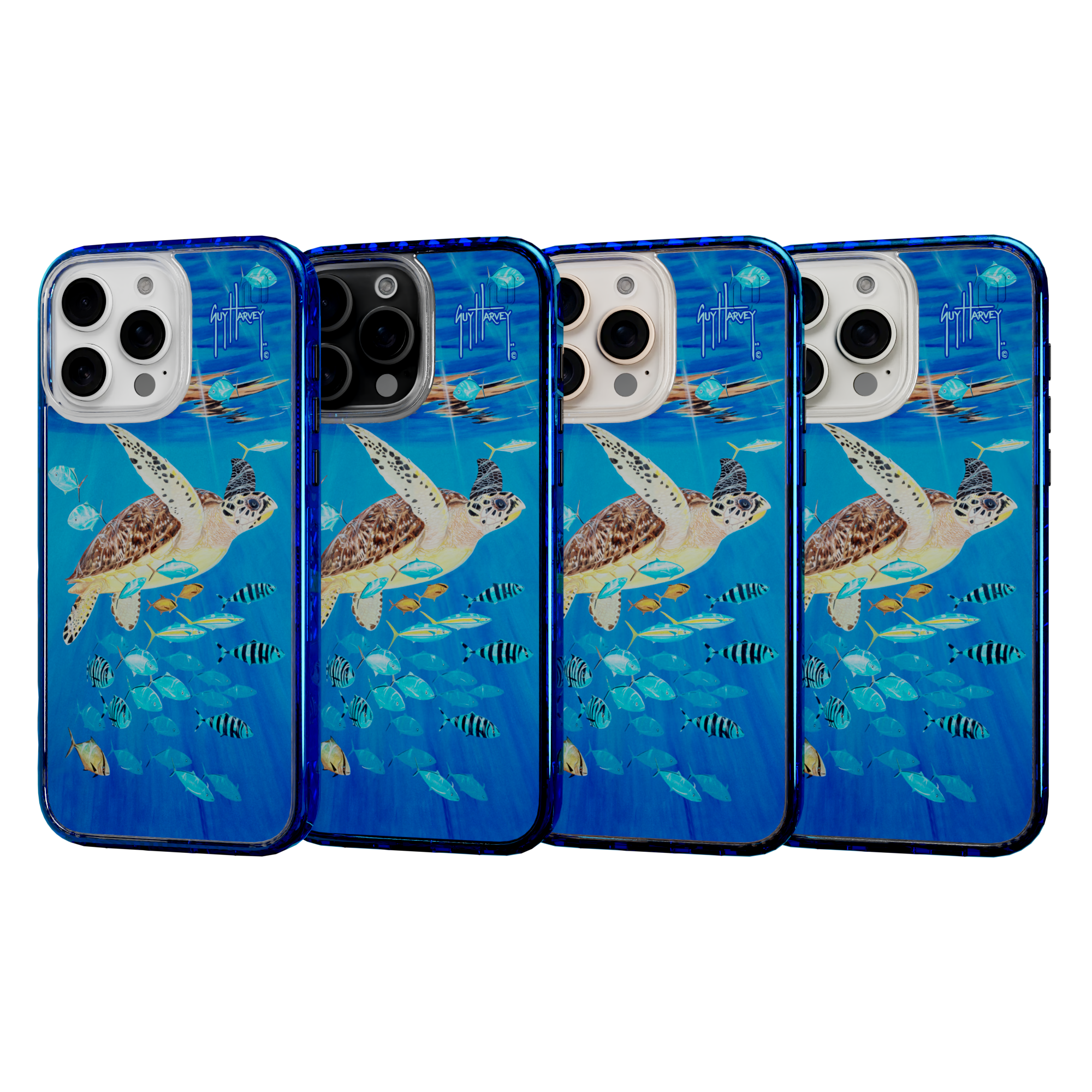 iPhone 16 Series | MagSafe ® | Guy Harvey Originals - Platas Hawksbill iPhone 16 Pro Max / Bermuda Blue