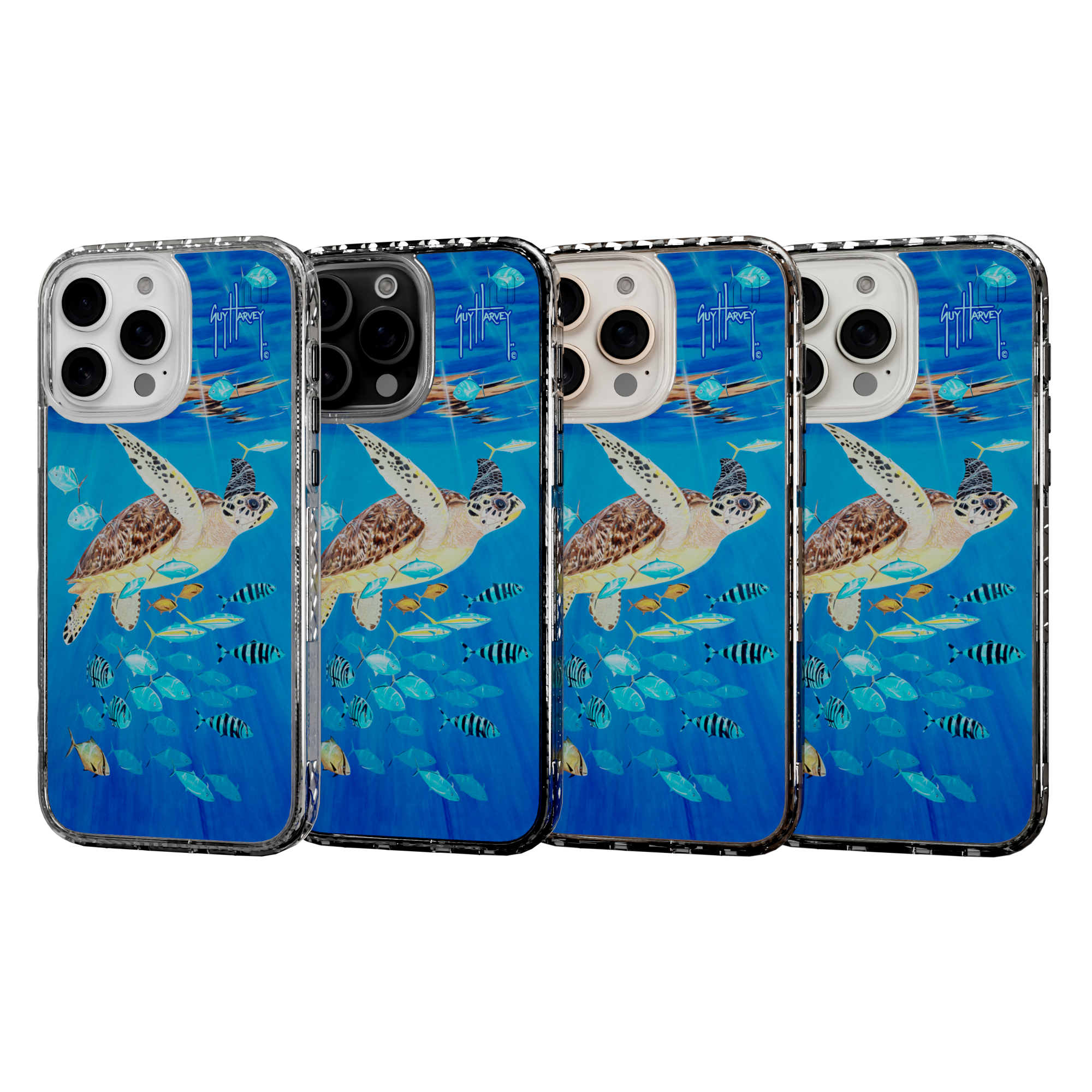 iPhone 16 Series | MagSafe ® | Guy Harvey Originals - Platas Hawksbill iPhone 16 Pro Max / Crystal Clear