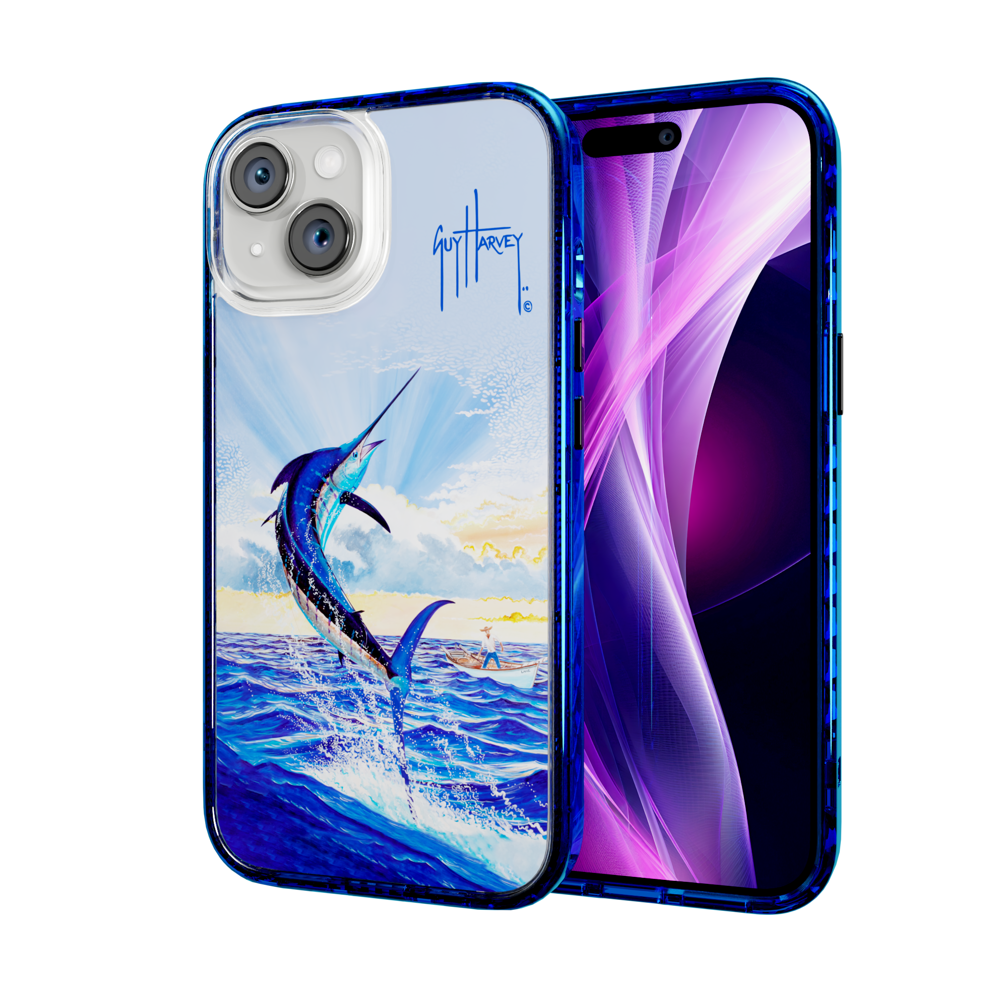 Guy Harvey Magnitude Series for Apple iPhone 15 - Dreams Come True Bermuda Blue
