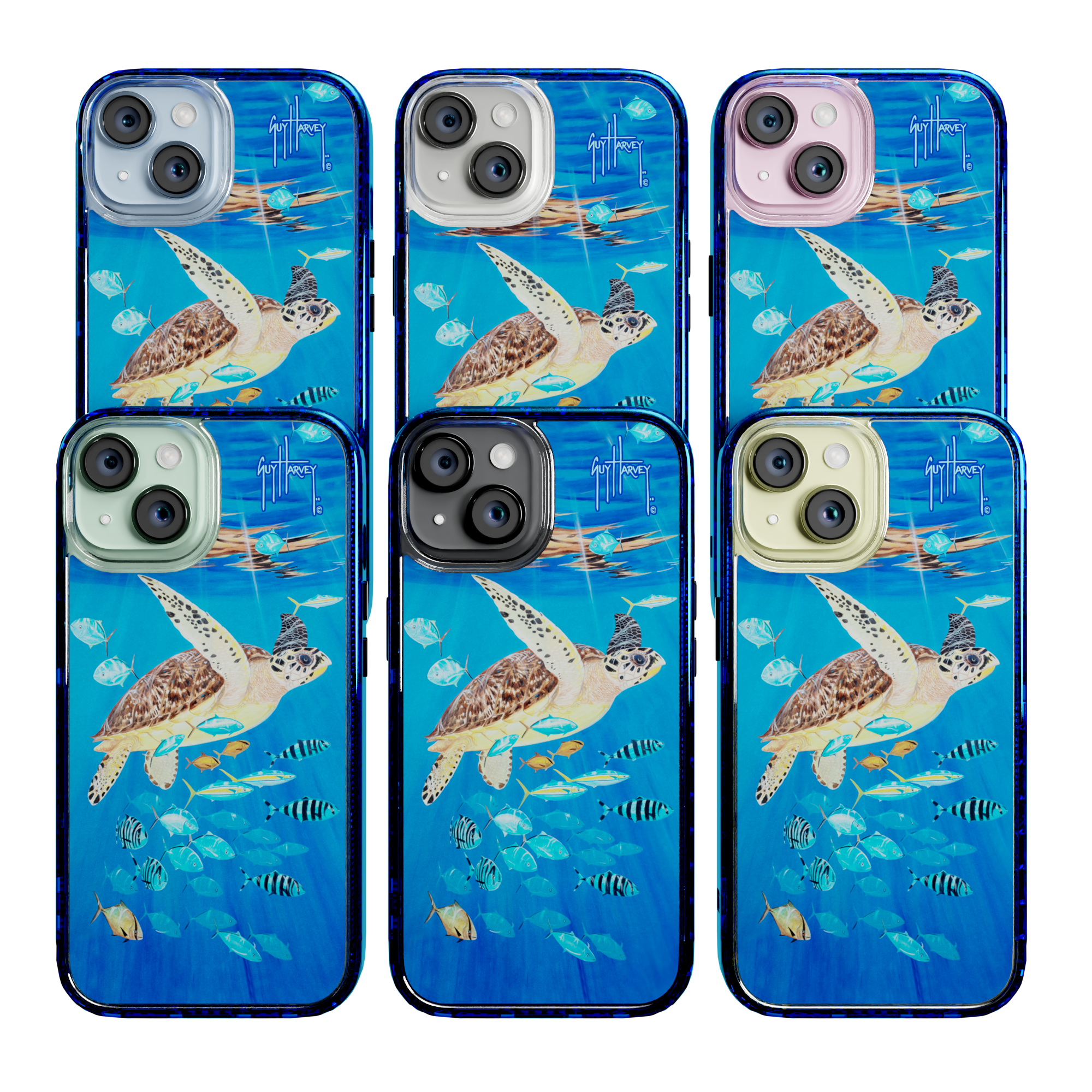iPhone 15 Plus | MagSafe ® | Guy Harvey Originals - Platas Hawksbill Sea Turtle