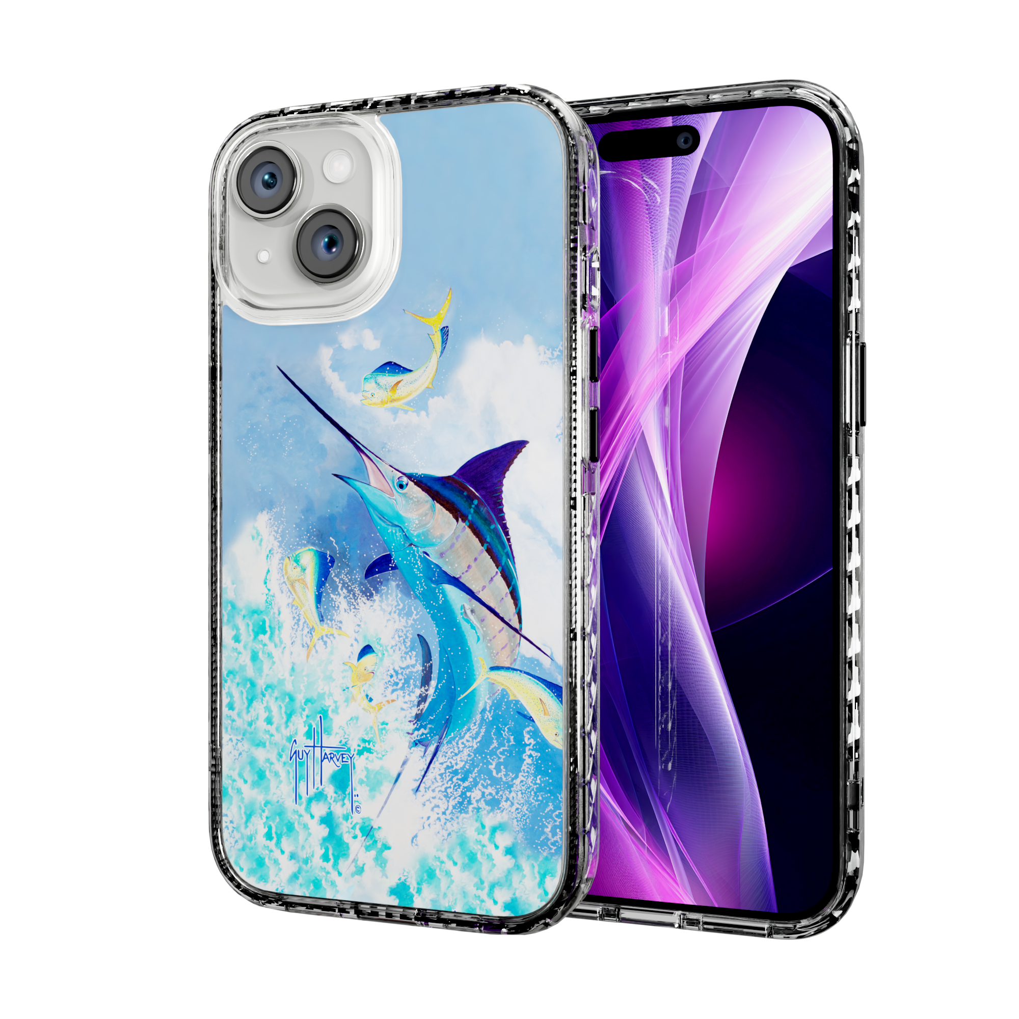 Guy Harvey Magnitude Series for Apple iPhone 15 - Blue Commocean Crystal Clear