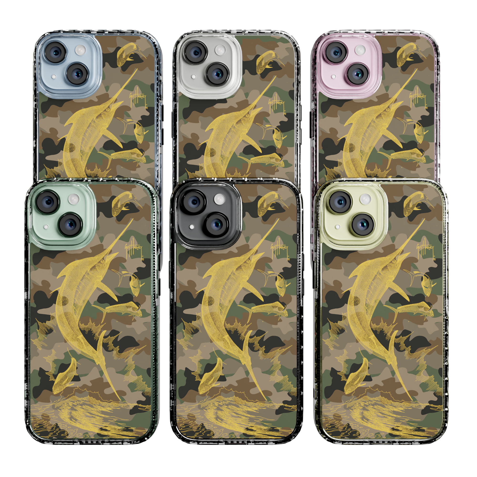 iPhone 15 Plus | MagSafe ® | Guy Harvey Originals - Camo Sailfish