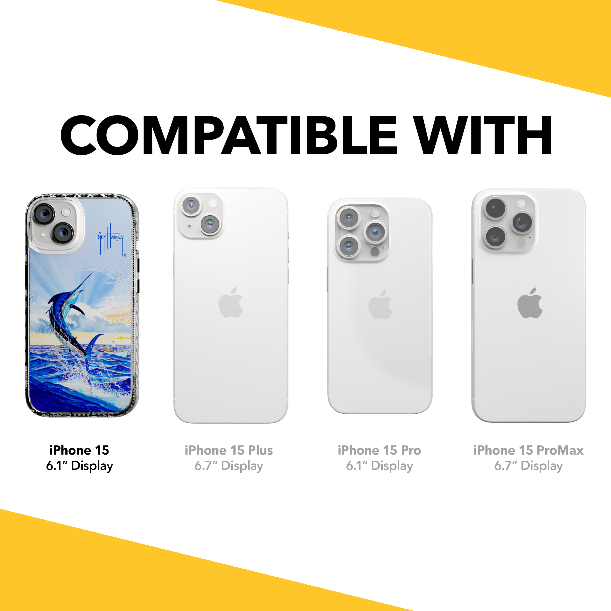 Guy Harvey Magnitude Series for Apple iPhone 15 - Dreams Come True Crystal Clear