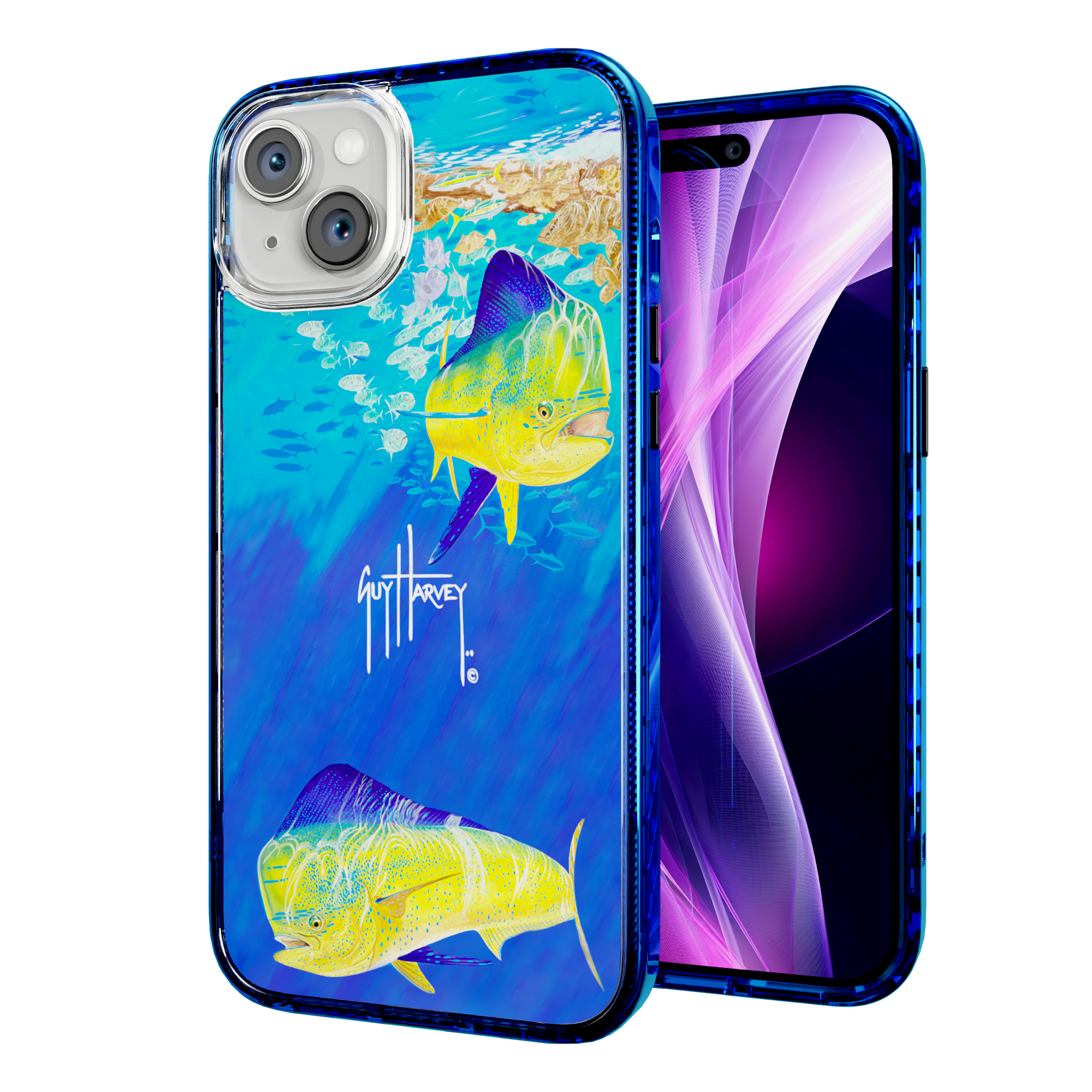 Guy Harvey Magnitude Series for Apple iPhone 15 Plus - Break Away Bermuda Blue
