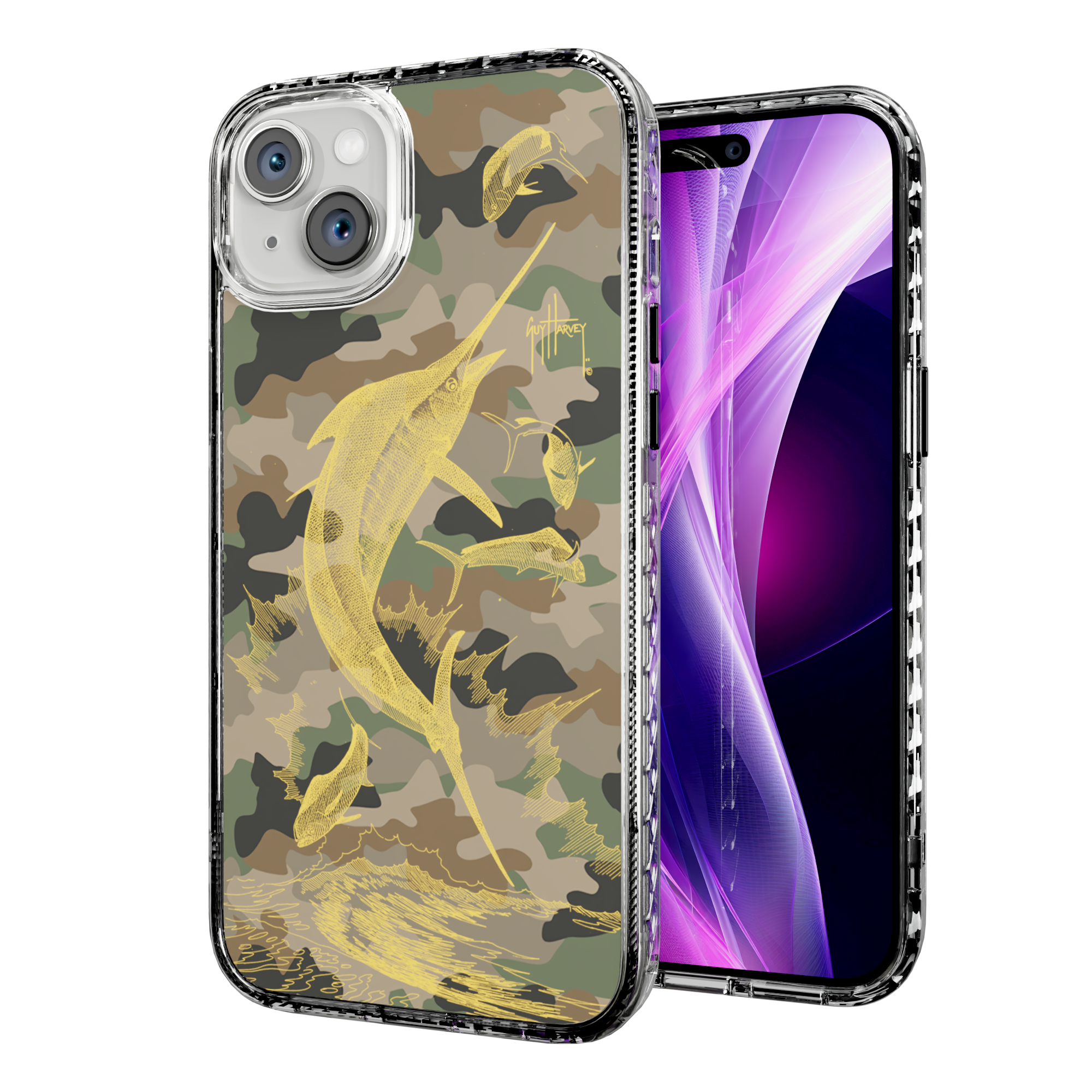 Guy Harvey Magnitude Series for Apple iPhone 15 Plus - Camo Crystal Clear