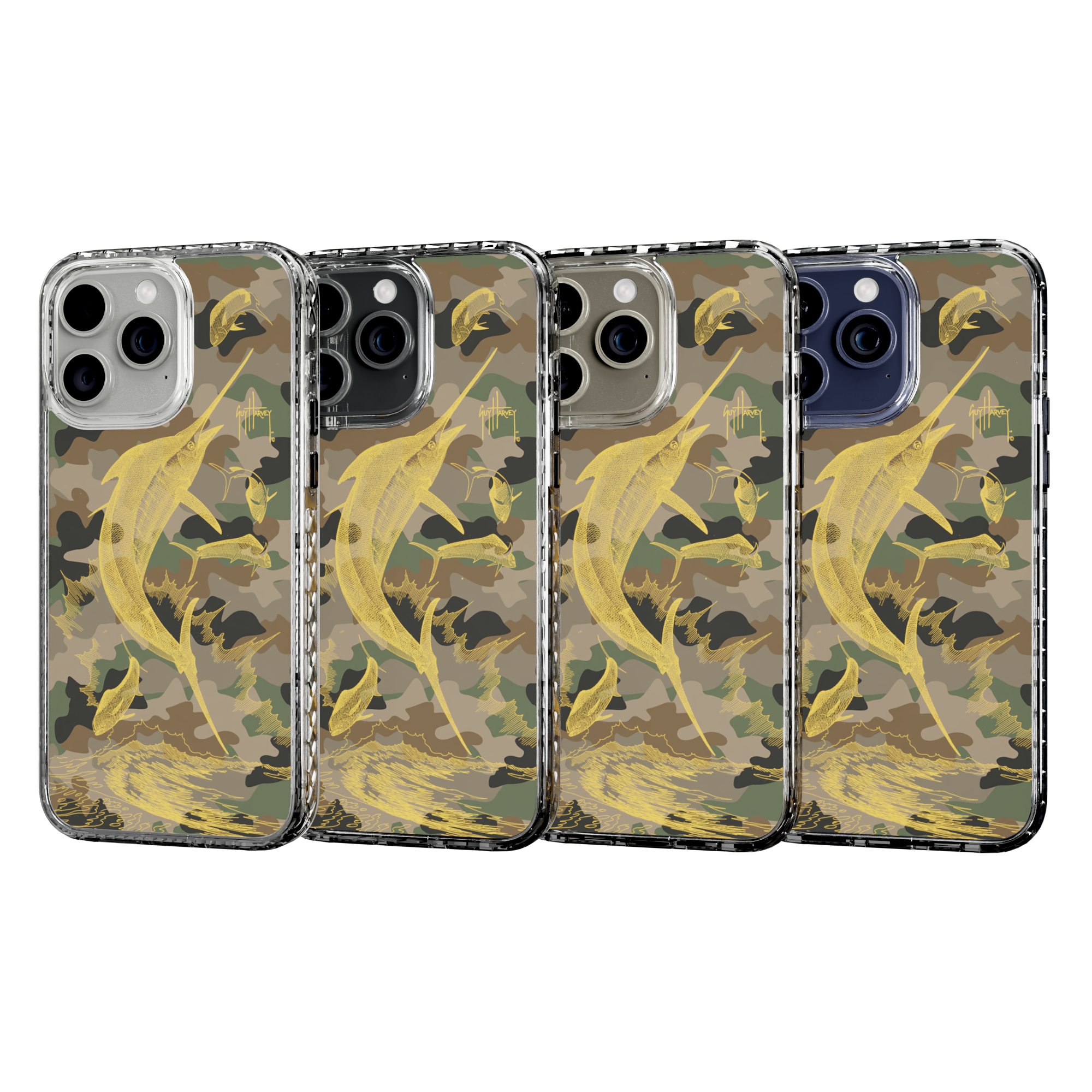 iPhone 15 Pro | MagSafe ® | Guy Harvey Originals - Camo Sailfish