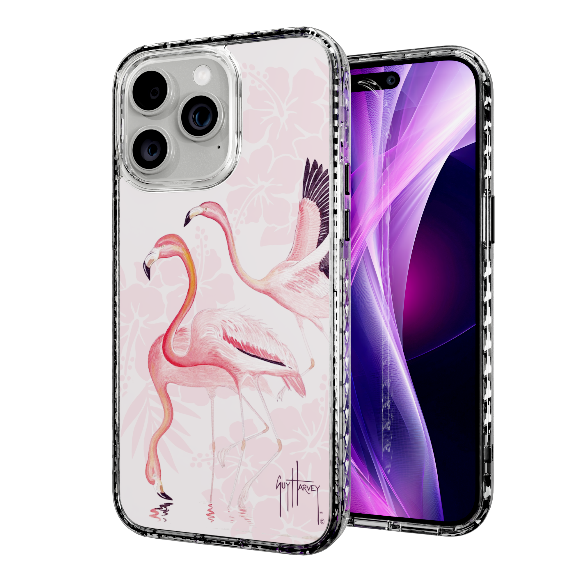 Guy Harvey Magnitude Series for Apple iPhone 15 Pro Max - Flamingo Crystal Clear
