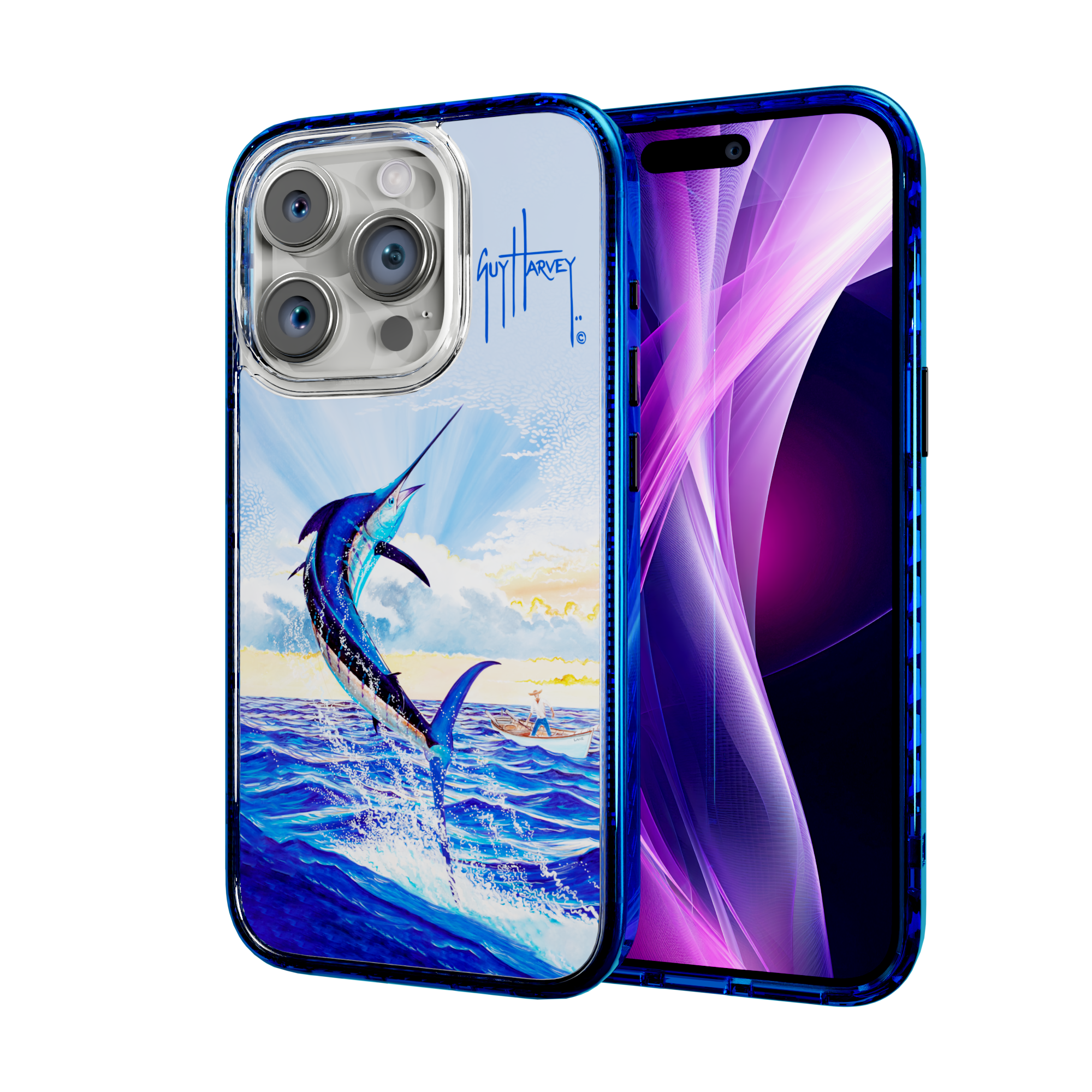 Guy Harvey Magnitude Series for Apple iPhone 15 Pro - Dreams Come True Bermuda Blue