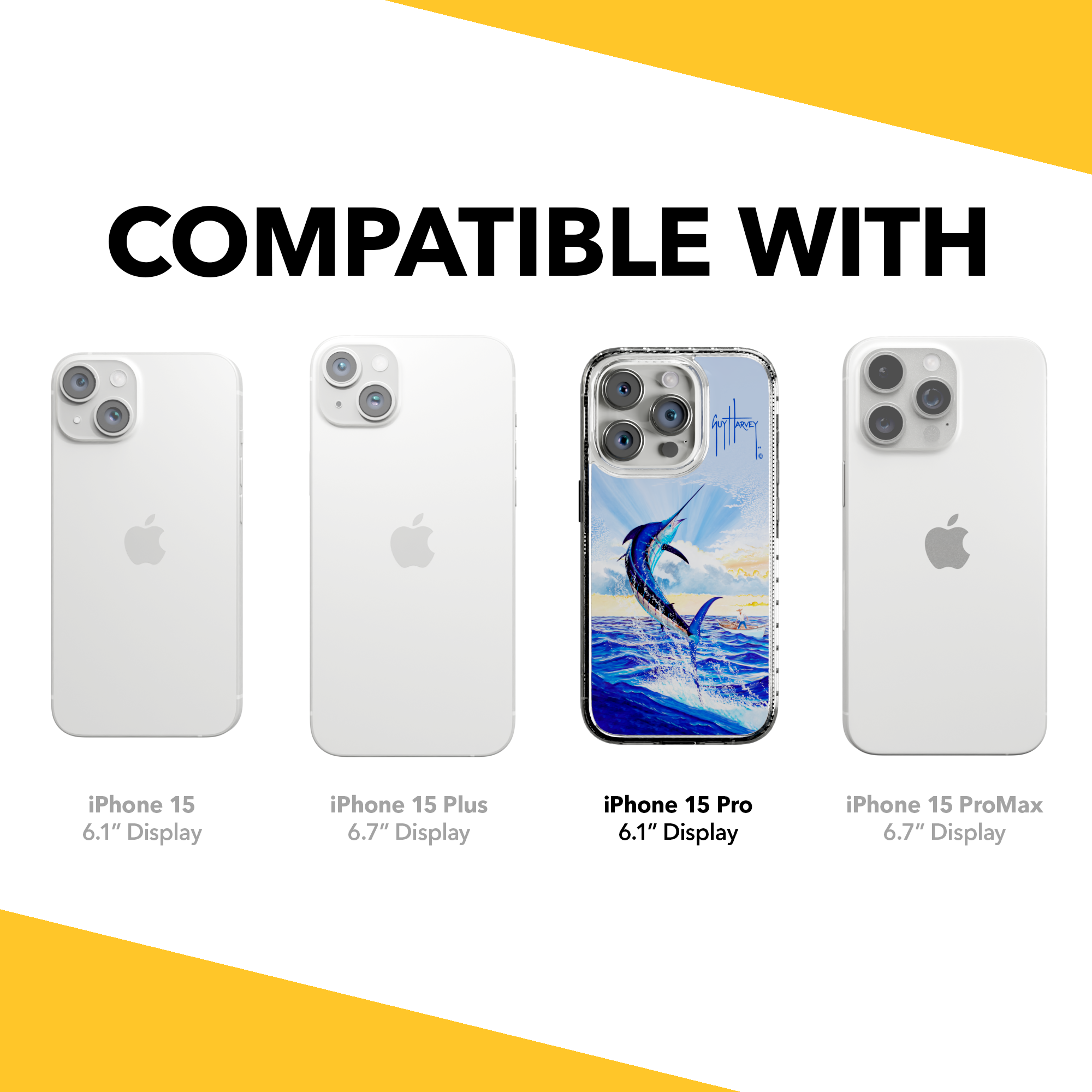 Guy Harvey Magnitude Series for Apple iPhone 15 Pro - Dreams Come True Crystal Clear