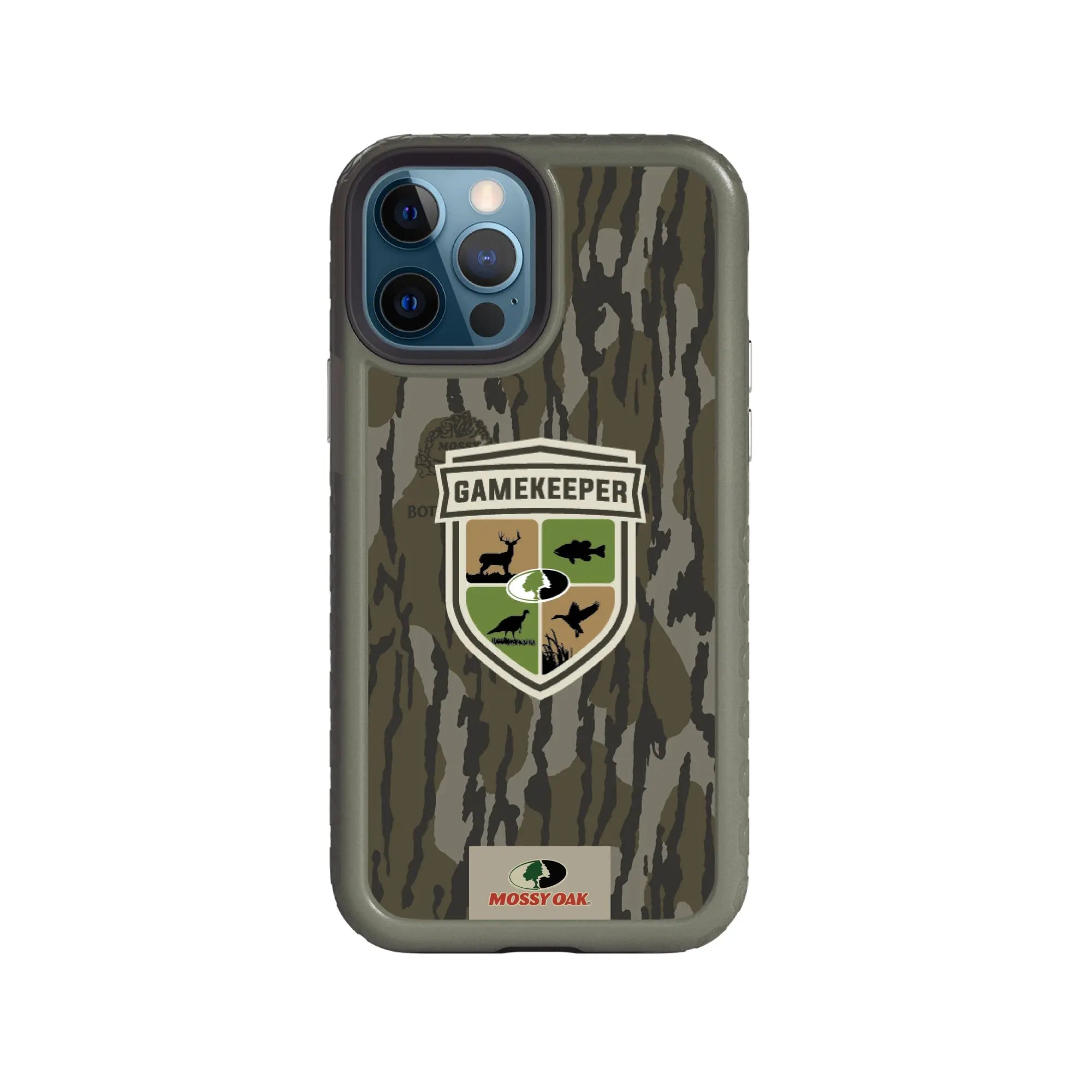 Shock-Absorbent Case for Apple iPhone 12 Pro / Pro Max | Mossy Oak Gamekeeper Bottomland Camo Shock-Absorbent Case for Apple iPhone 12 Pro / Pro Max | Mossy Oak Gamekeeper Bottomland Camo