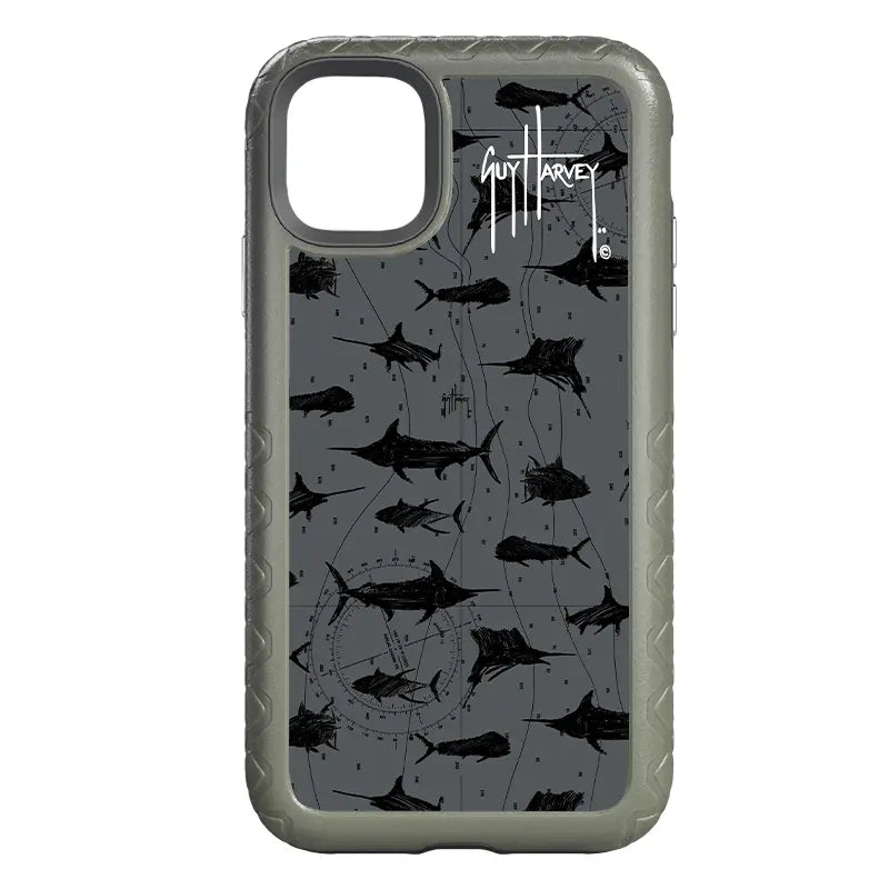 Guy Harvey Fortitude Series for Apple iPhone 11 - Black Scribbler - Custom Case - OliveDrabGreen - cellhelmet