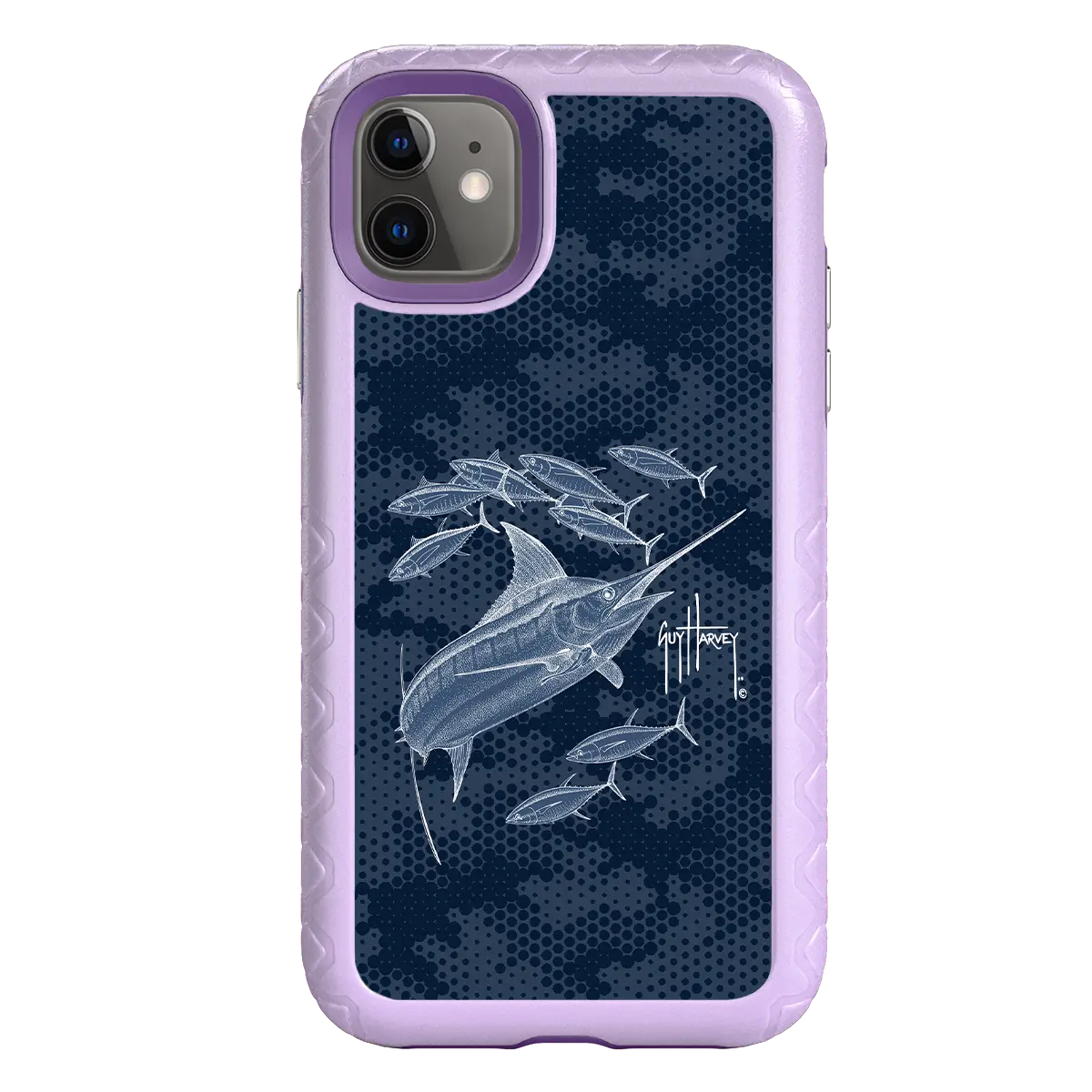 Guy Harvey Fortitude Series for Apple iPhone 11 - Blue Camo - Custom Case - - cellhelmet