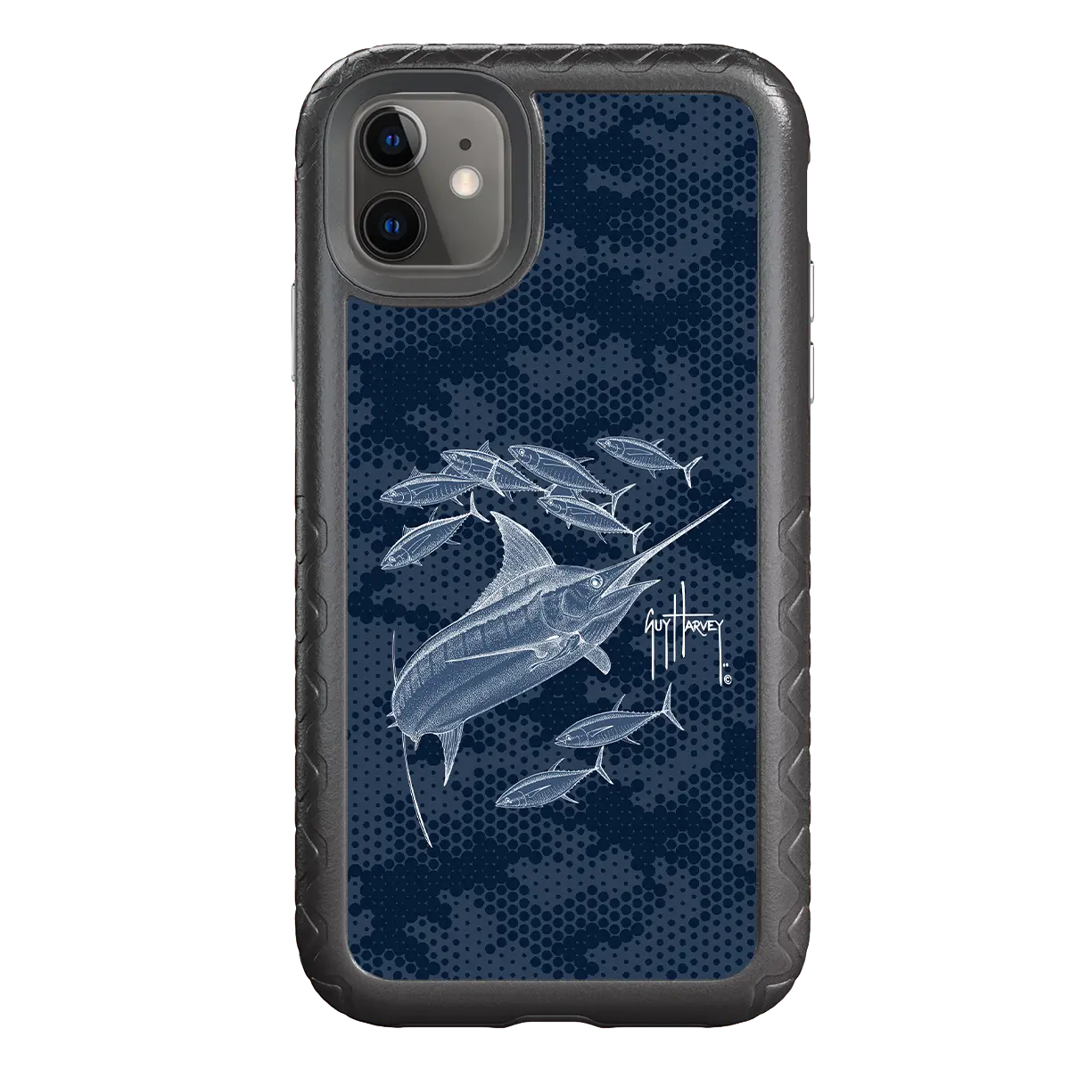 Guy Harvey Fortitude Series for Apple iPhone 11 - Blue Camo - Custom Case - - cellhelmet