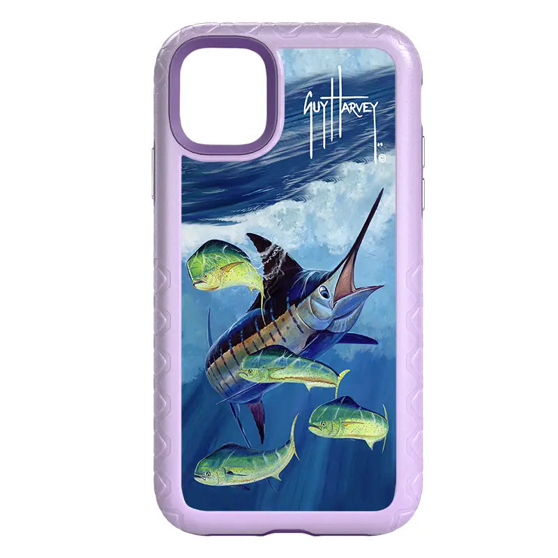 Guy Harvey Fortitude Series for Apple iPhone 11 - Four Play - Custom Case - LilacBlossom - cellhelmet