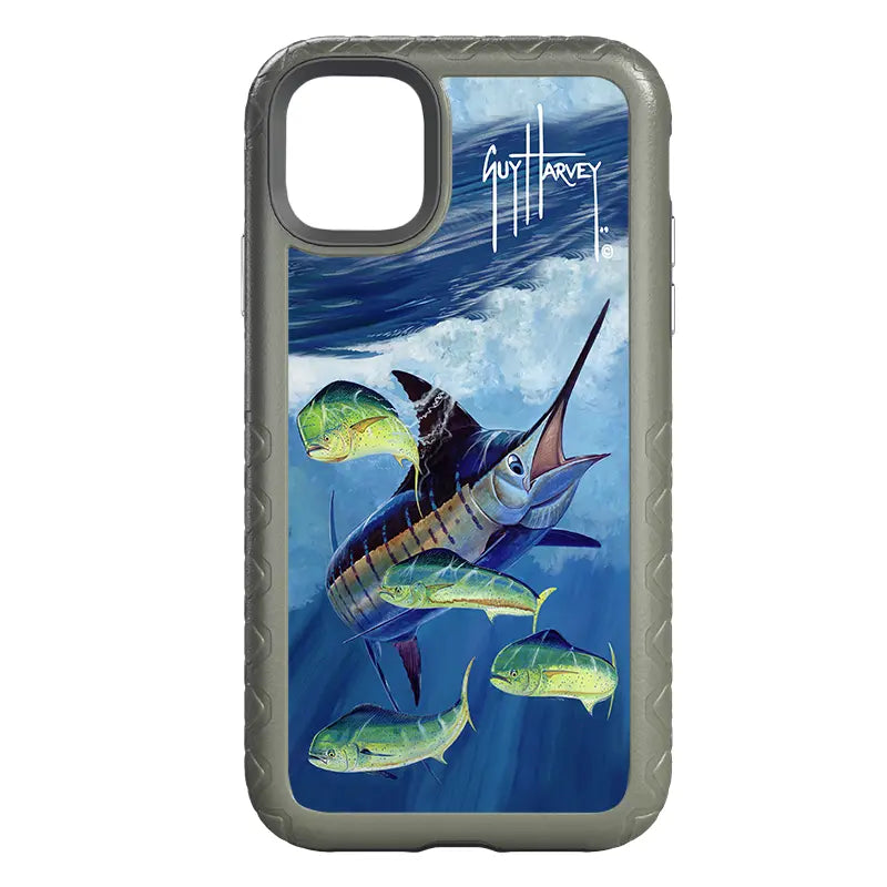 Guy Harvey Fortitude Series for Apple iPhone 11 - Four Play - Custom Case - OliveDrabGreen - cellhelmet