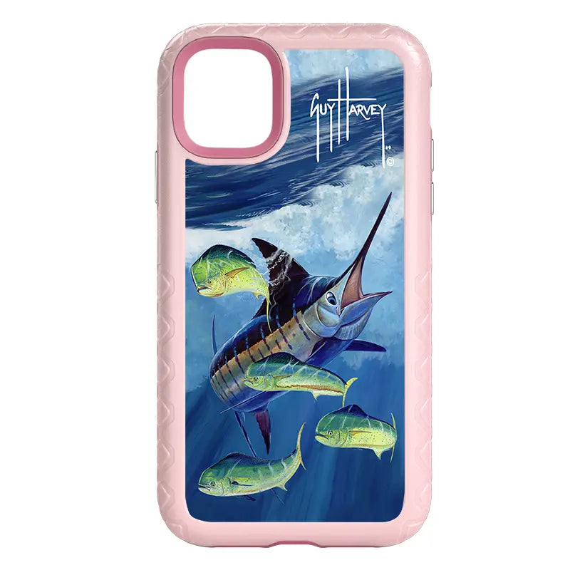 Guy Harvey Fortitude Series for Apple iPhone 11 - Four Play - Custom Case - PinkMagnolia - cellhelmet