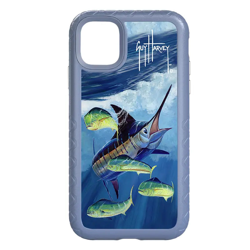 Guy Harvey Fortitude Series for Apple iPhone 11 - Four Play - Custom Case - SlateBlue - cellhelmet
