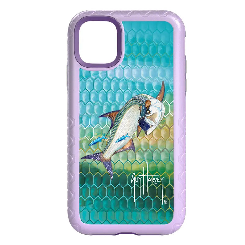 Guy Harvey Fortitude Series for Apple iPhone 11 - Tarpon Skin - Custom Case - LilacBlossom - cellhelmet