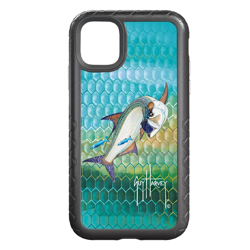 Guy Harvey Fortitude Series for Apple iPhone 11 - Tarpon Skin - Custom Case - OnyxBlack - cellhelmet