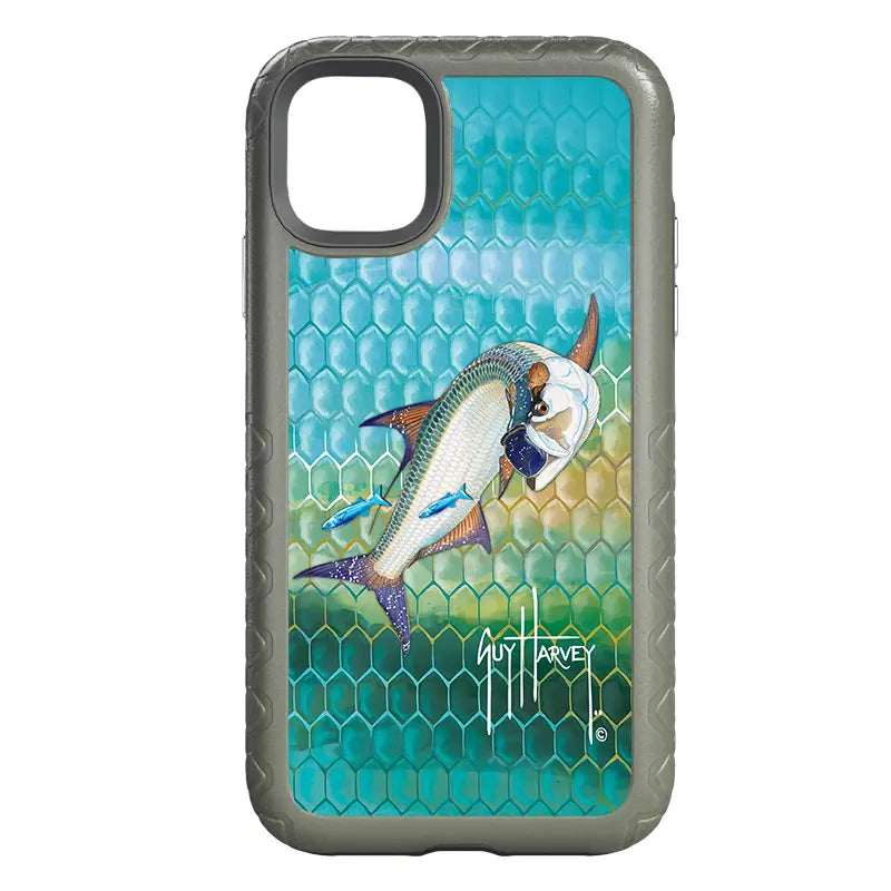 Guy Harvey Fortitude Series for Apple iPhone 11 - Tarpon Skin - Custom Case - OliveDrabGreen - cellhelmet