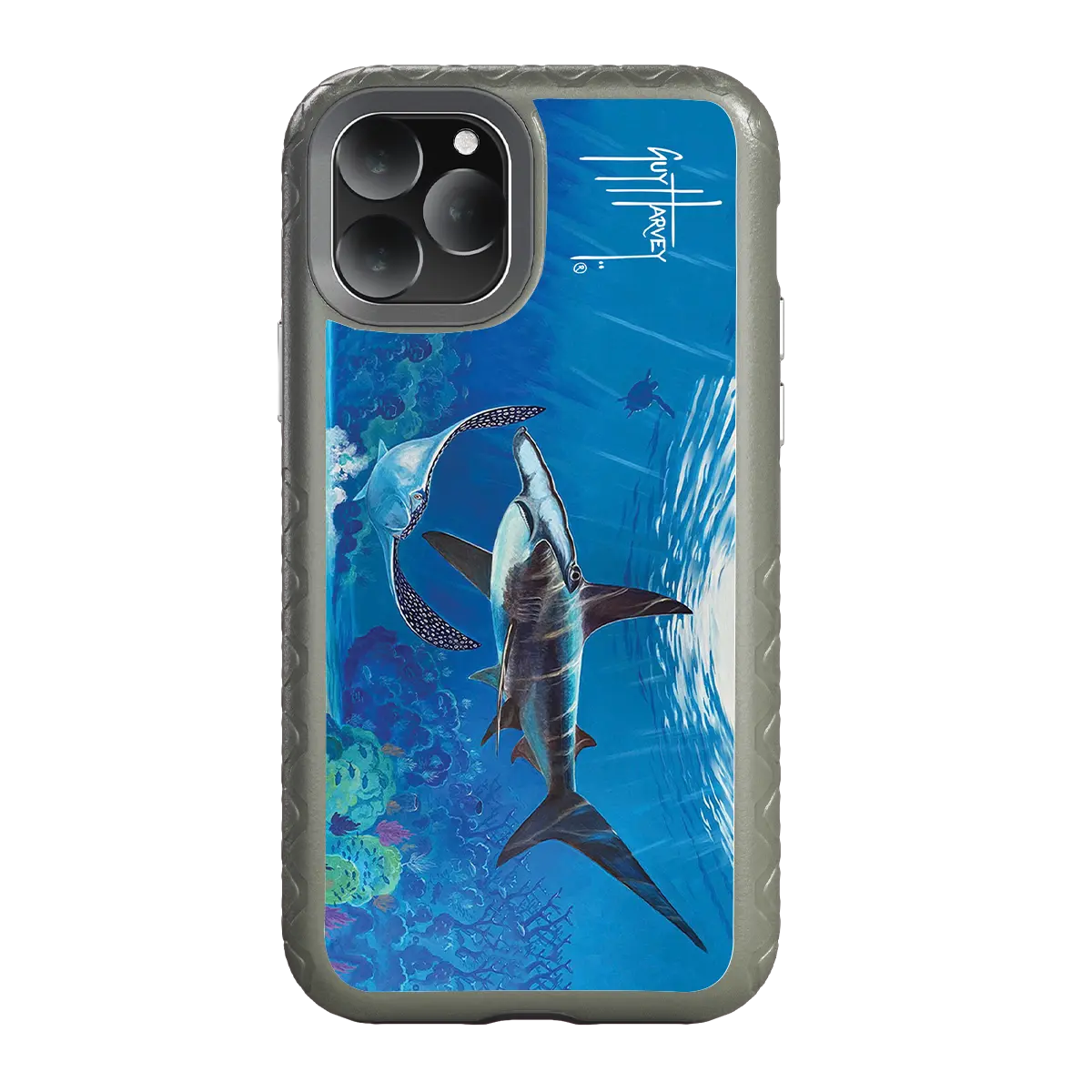 Guy Harvey Fortitude Series for Apple iPhone 11 Pro - Hammer Down - Custom Case - OliveDrabGreen - cellhelmet