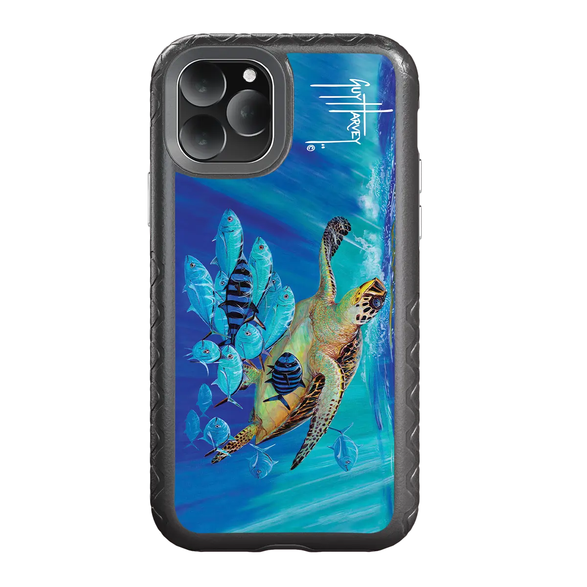 Guy Harvey Fortitude Series for Apple iPhone 11 Pro - Hawksbill Caravan - Custom Case - OnyxBlack - cellhelmet
