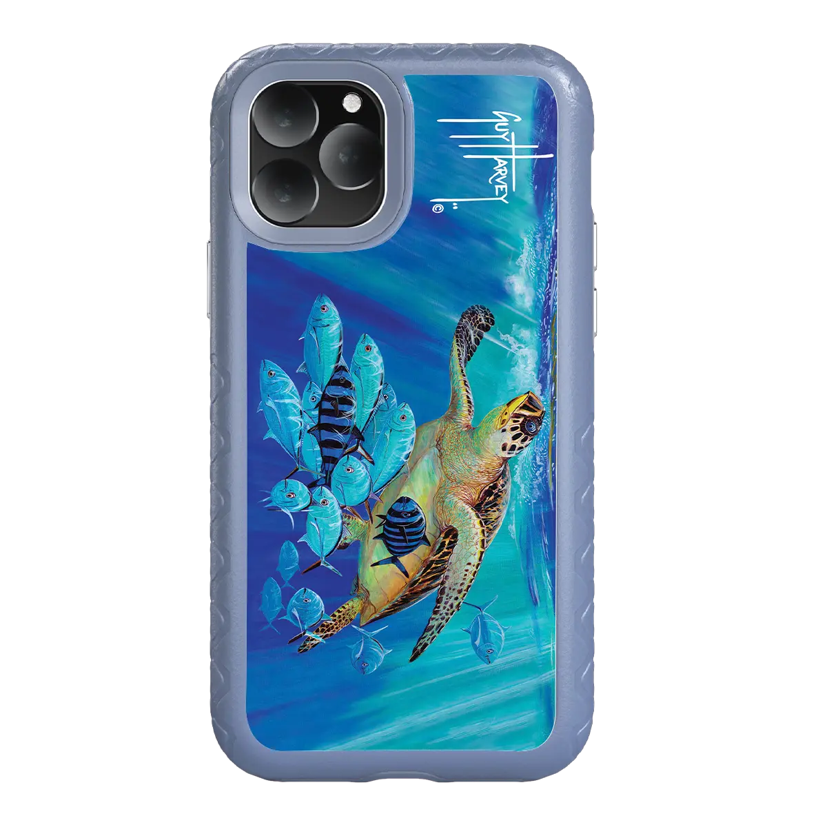Guy Harvey Fortitude Series for Apple iPhone 11 Pro - Hawksbill Caravan - Custom Case - SlateBlue - cellhelmet