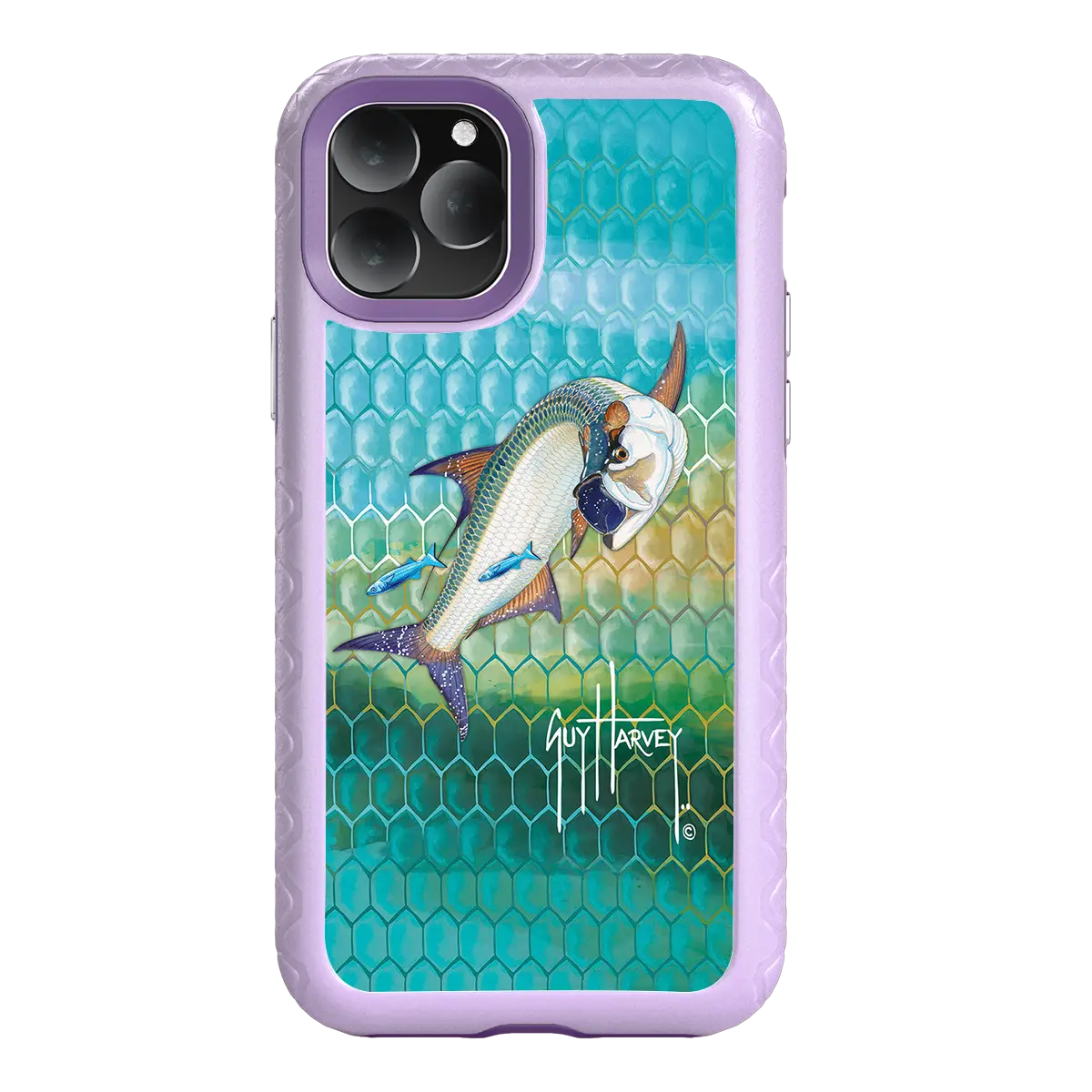 Guy Harvey Fortitude Series for Apple iPhone 11 Pro - Tarpon Skin - Custom Case - LilacBlossom - cellhelmet