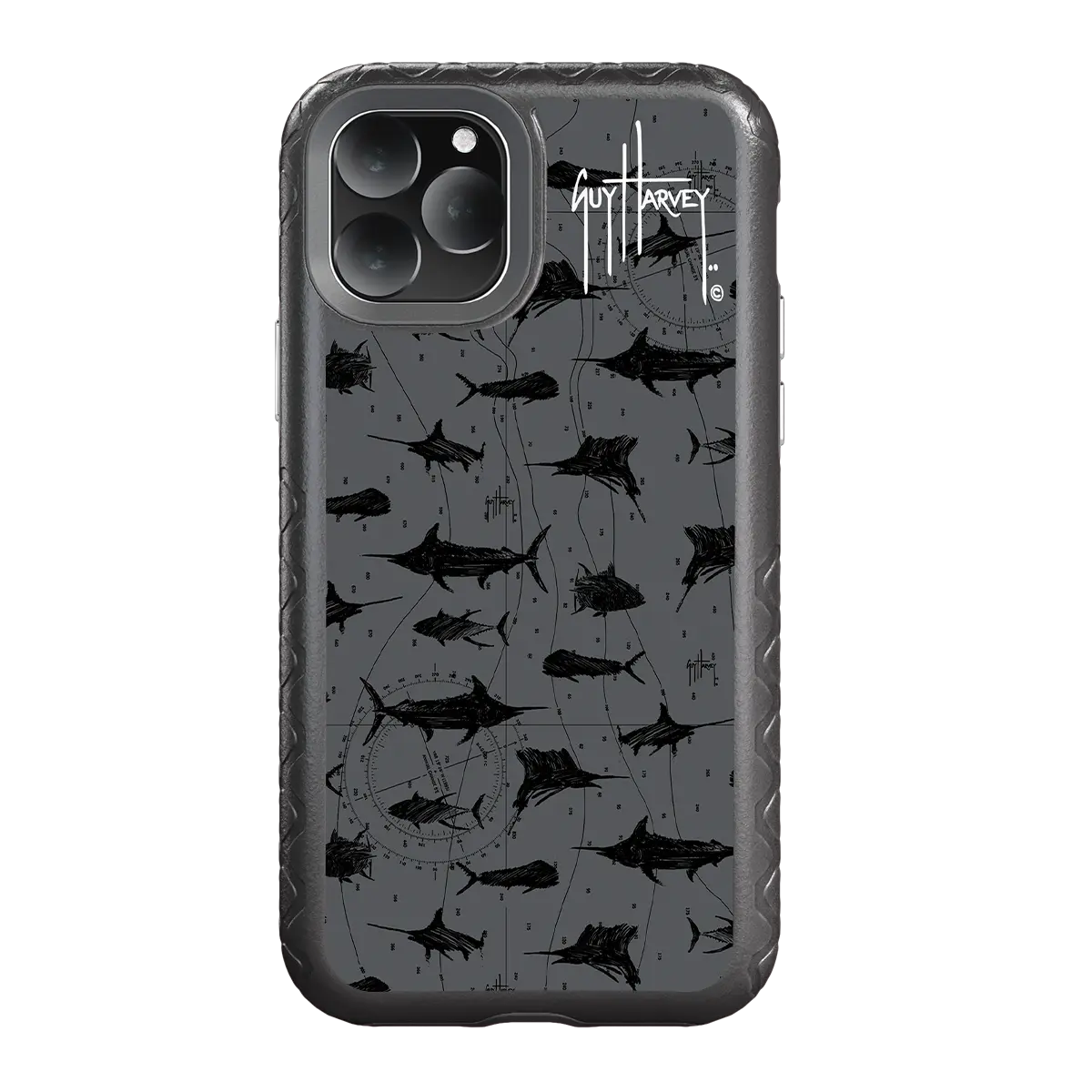 Guy Harvey Fortitude Series for Apple iPhone 11 Pro Max - Black Scribbler - Custom Case - OnyxBlack - cellhelmet