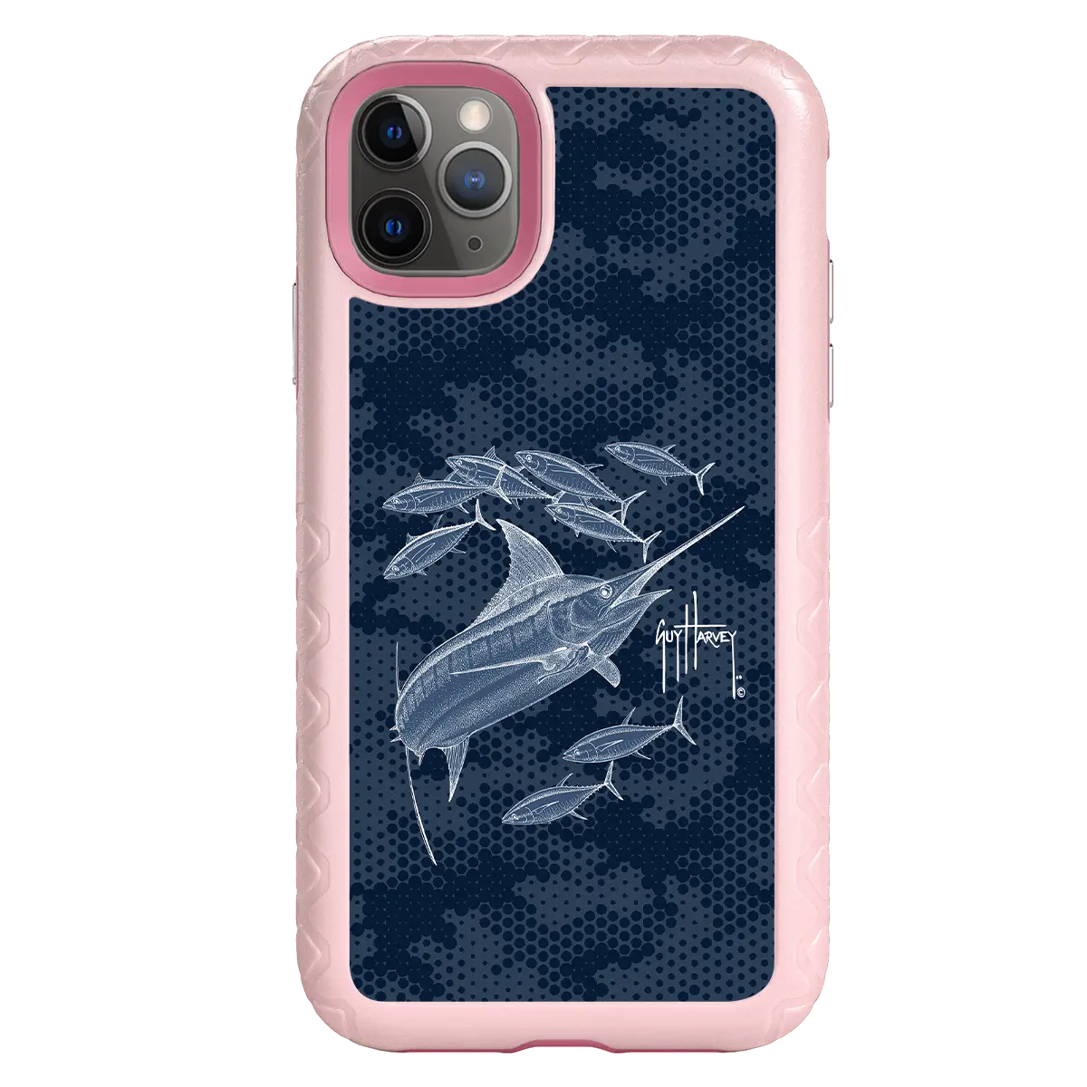 Guy Harvey Fortitude Series for Apple iPhone 11 Pro Max - Blue Camo - Custom Case - PinkMagnolia - cellhelmet