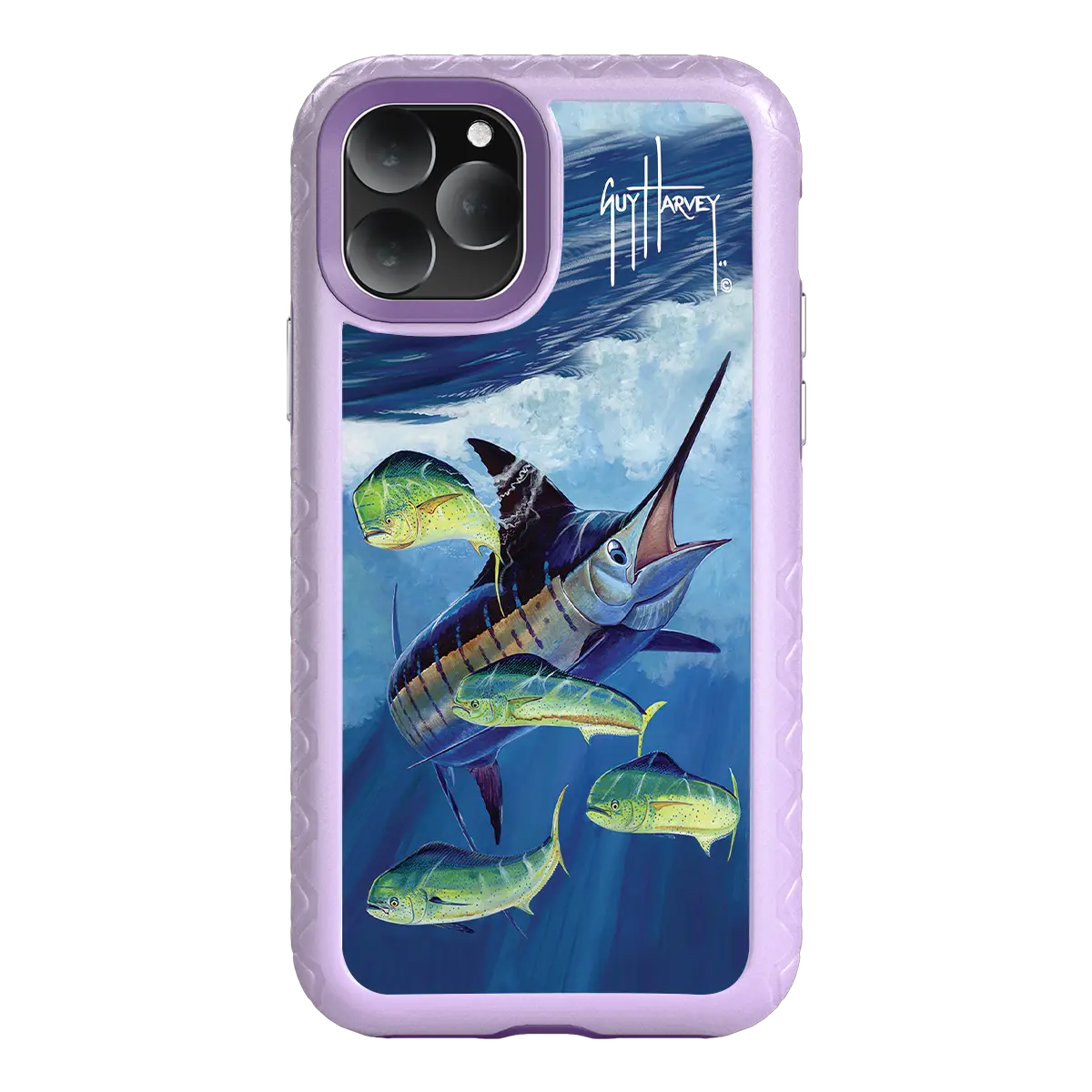 Guy Harvey Fortitude Series for Apple iPhone 11 Pro Max - Four Play - Custom Case - LilacBlossom - cellhelmet