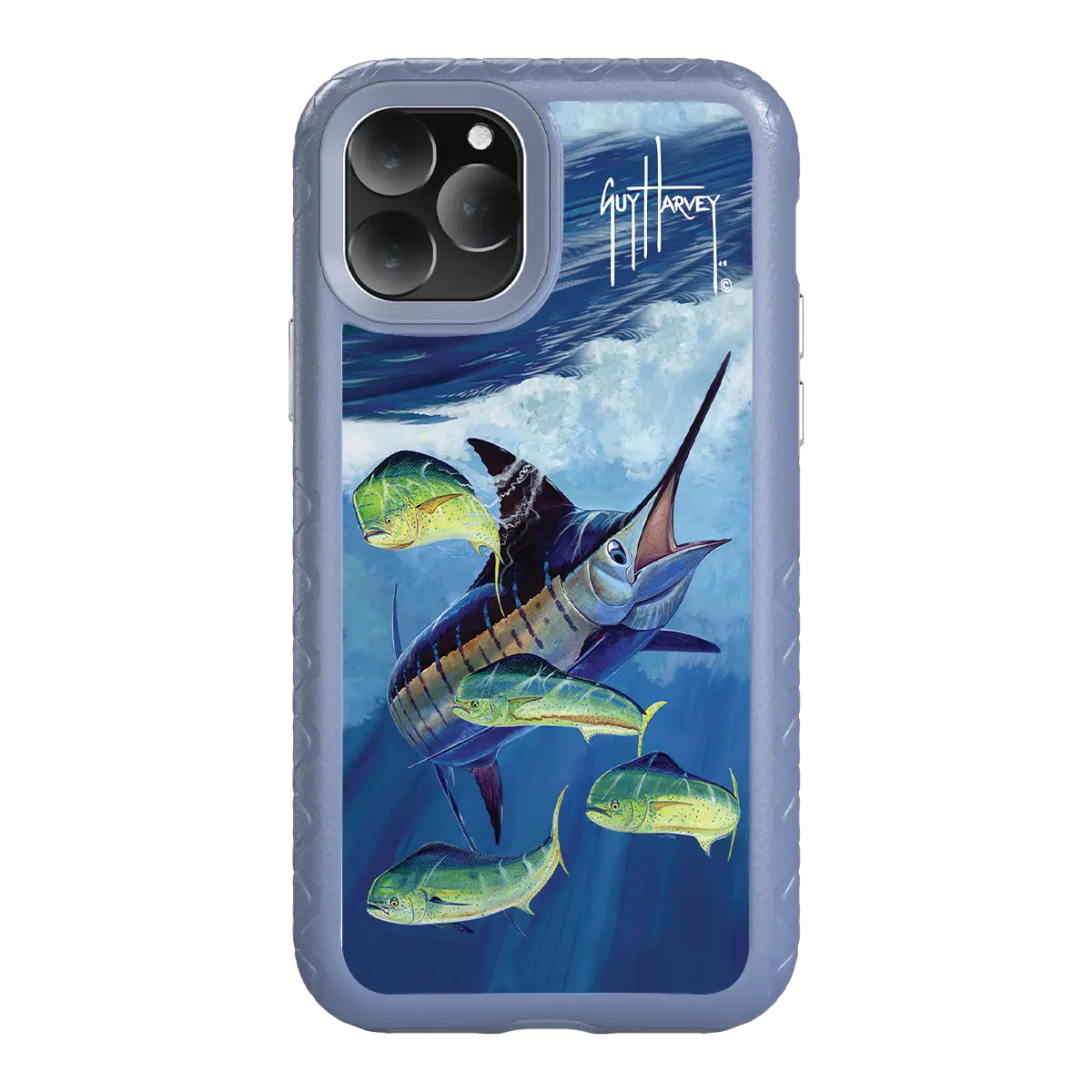 Guy Harvey Fortitude Series for Apple iPhone 11 Pro Max - Four Play - Custom Case - SlateBlue - cellhelmet