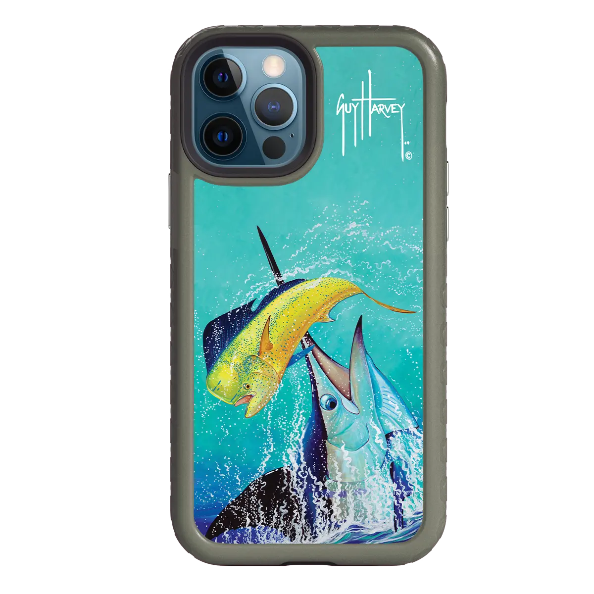 Guy Harvey Fortitude Series for Apple iPhone 12 / 12 Pro - El Dorado II - Custom Case - OliveDrabGreen - cellhelmet