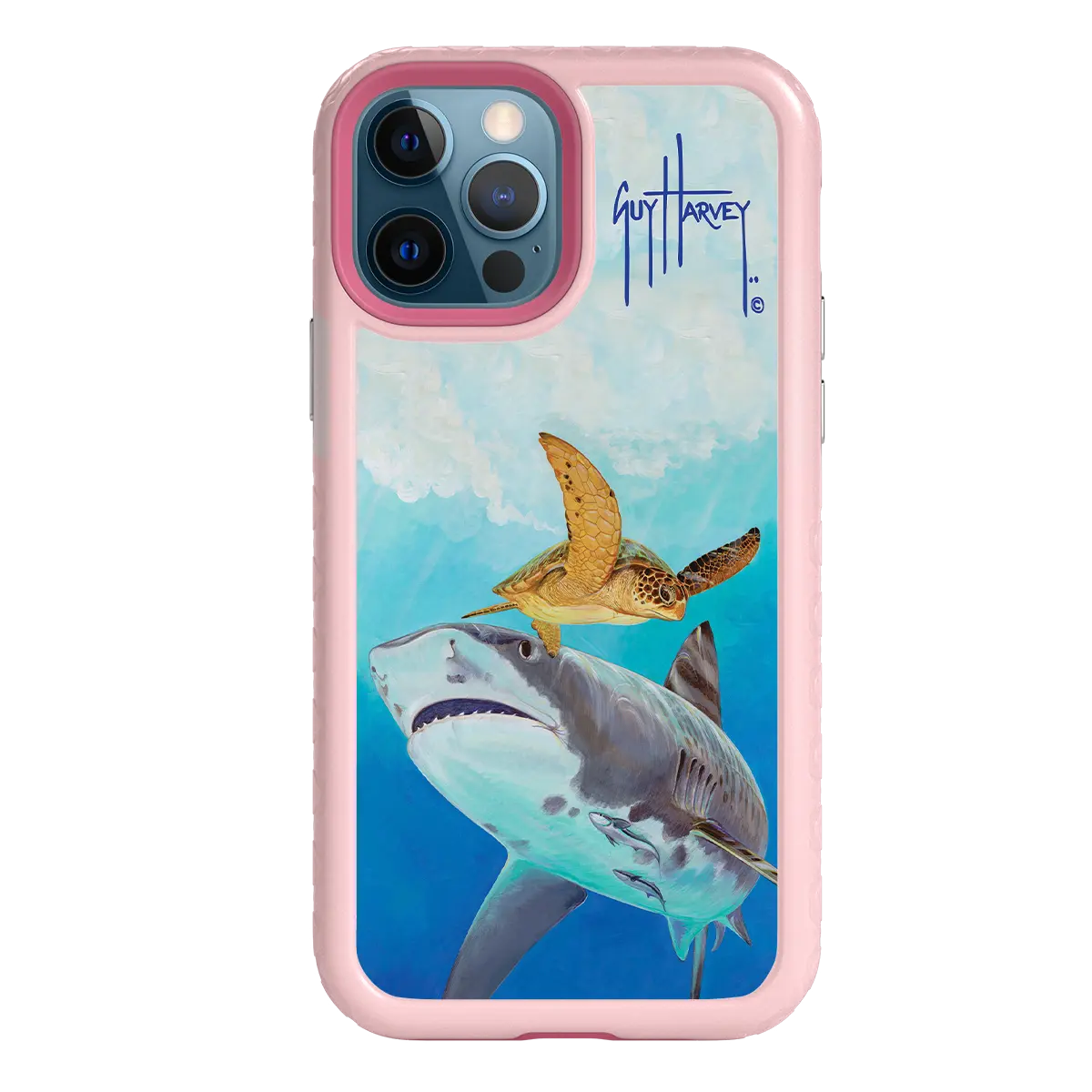 Guy Harvey Fortitude Series for Apple iPhone 12 / 12 Pro - Eye of the Tiger - Custom Case - PinkMagnolia - cellhelmet