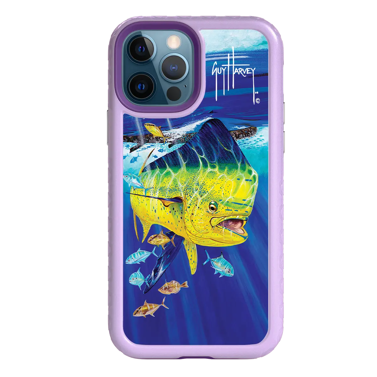 Guy Harvey Fortitude Series for Apple iPhone 12 / 12 Pro - Golden Prize - Custom Case - LilacBlossom - cellhelmet