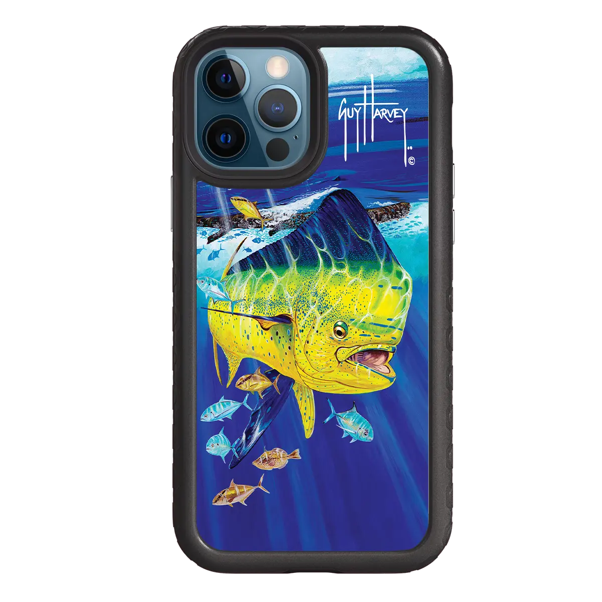Guy Harvey Fortitude Series for Apple iPhone 12 / 12 Pro - Golden Prize - Custom Case - OnyxBlack - cellhelmet