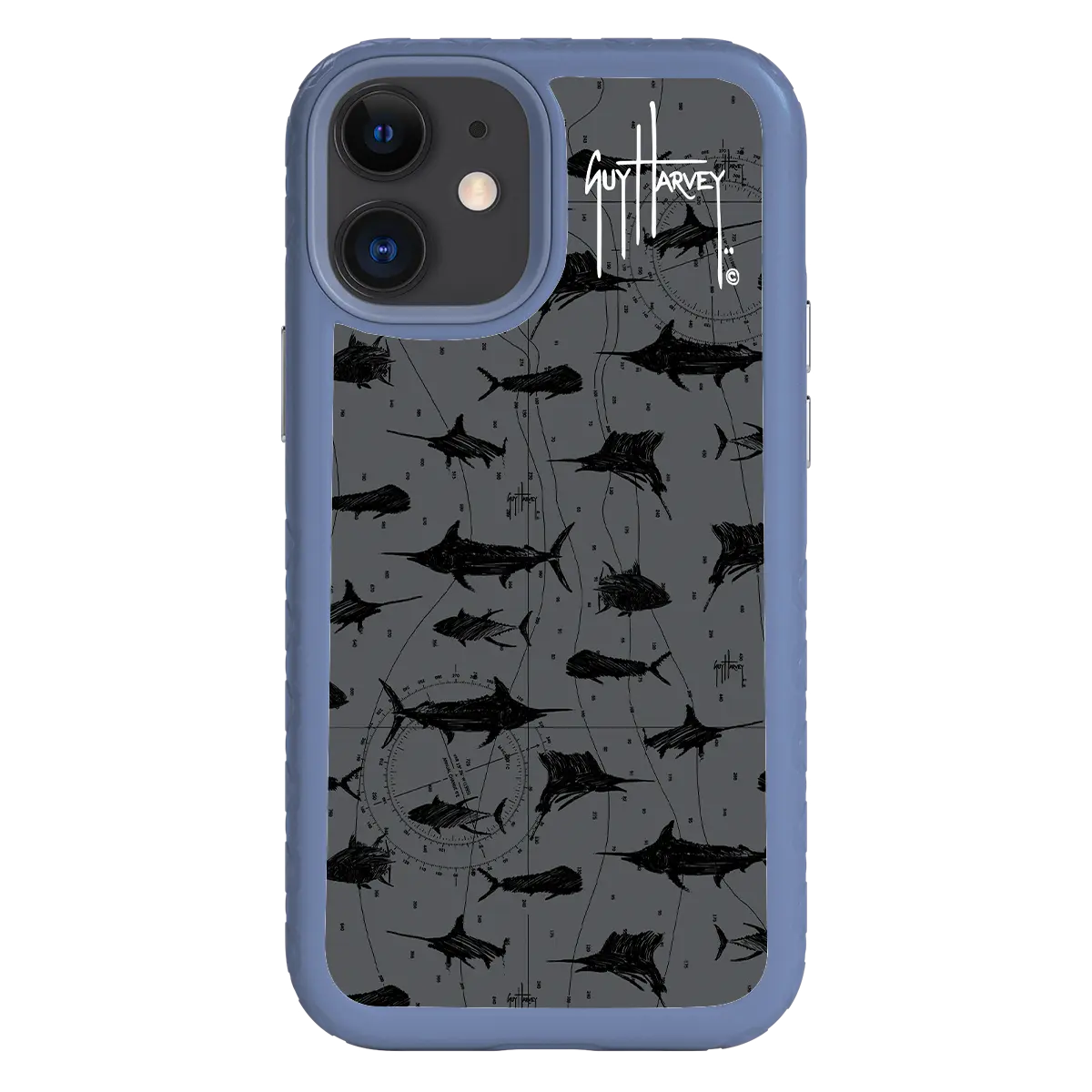 Guy Harvey Fortitude Series for Apple iPhone 12 Mini - Black Scribbler - Custom Case -  - cellhelmet