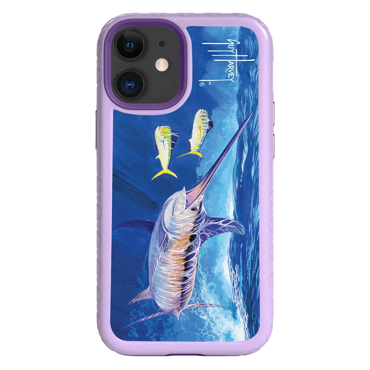 Guy Harvey Fortitude Series for Apple iPhone 12 Mini - Bullseye Sword - Custom Case - LilacBlossom - cellhelmet