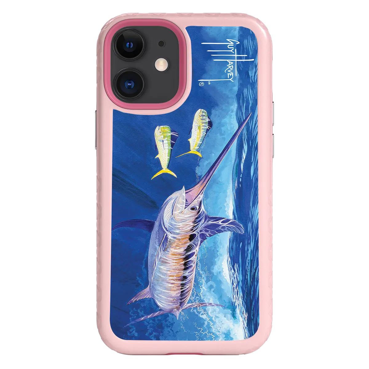 Guy Harvey Fortitude Series for Apple iPhone 12 Mini - Bullseye Sword - Custom Case - PinkMagnolia - cellhelmet